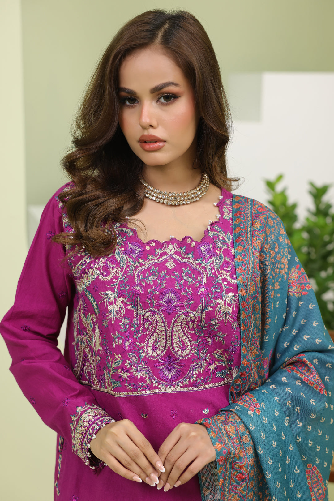 Zellbury | Unstitched 3 Piece Cambric | Embroidered Shirt Shalwar Dupatta - 1269 -  Zellbury Women Signature Unstitched - Original Designer Dress - House of Maryam
