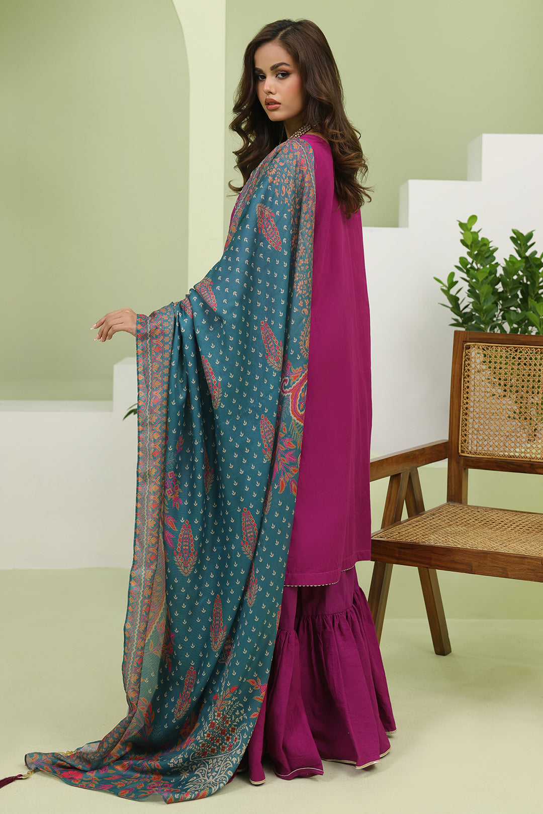 Zellbury | Unstitched 3 Piece Cambric | Embroidered Shirt Shalwar Dupatta - 1269 -  Zellbury Women Signature Unstitched - Original Designer Dress - House of Maryam