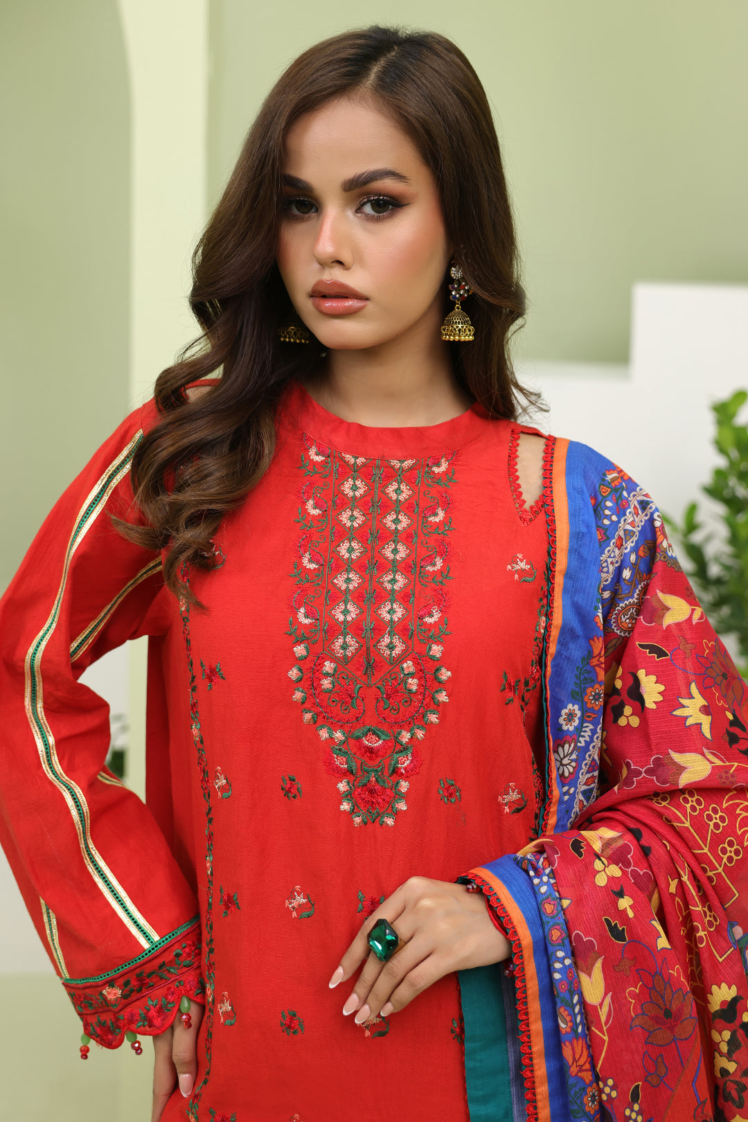 Zellbury | Unstitched 3 Piece Lawn | Embroidered Shirt Shalwar Dupatta - 1271 -  Zellbury Women Signature Unstitched - Original Designer Dress - House of Maryam