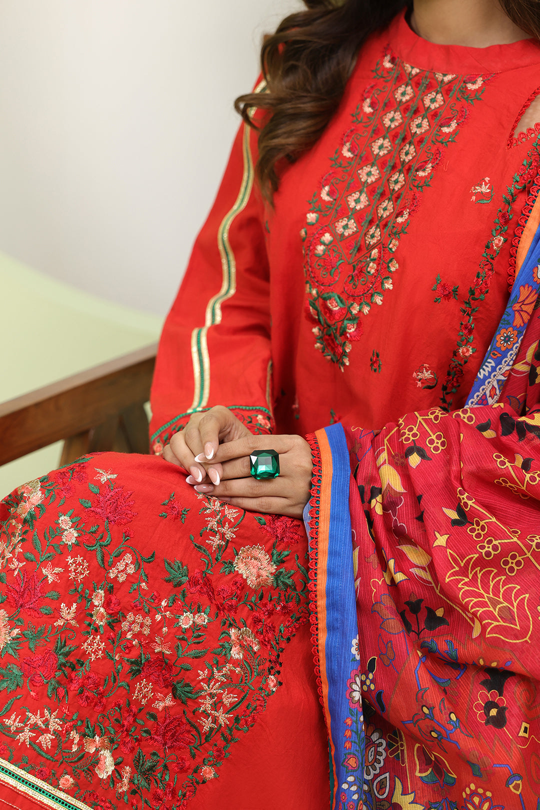 Zellbury | Unstitched 3 Piece Lawn | Embroidered Shirt Shalwar Dupatta - 1271 -  Zellbury Women Signature Unstitched - Original Designer Dress - House of Maryam