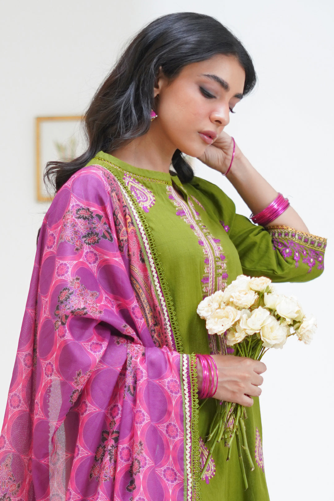 Zellbury | Unstitched 3 Piece Lawn | Embroidered Shirt Shalwar Dupatta - 1273 -  Zellbury Women Signature Unstitched - Original Designer Dress - House of Maryam
