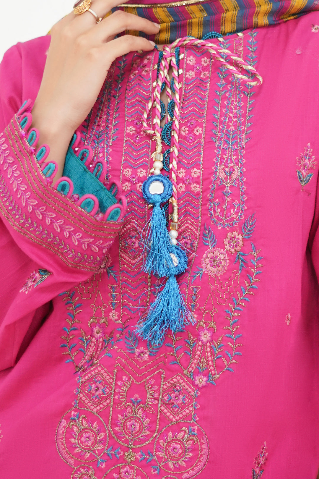 Zellbury | Unstitched 3 Piece Lawn | Embroidered Shirt Shalwar Dupatta - 1276 -  Zellbury Women Signature Unstitched - Original Designer Dress - House of Maryam