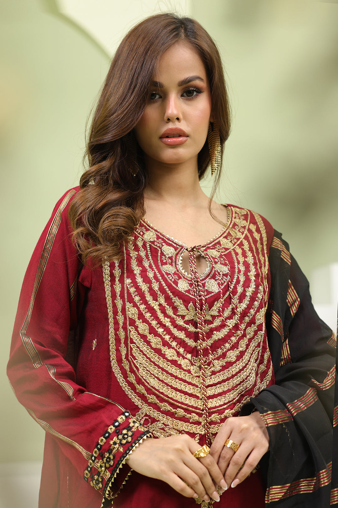 Zellbury | Unstitched 3 Piece Yarn | Embroidered Shirt Shalwar Dupatta - 1294 -  Zellbury Women Signature Unstitched - Original Designer Dress - House of Maryam