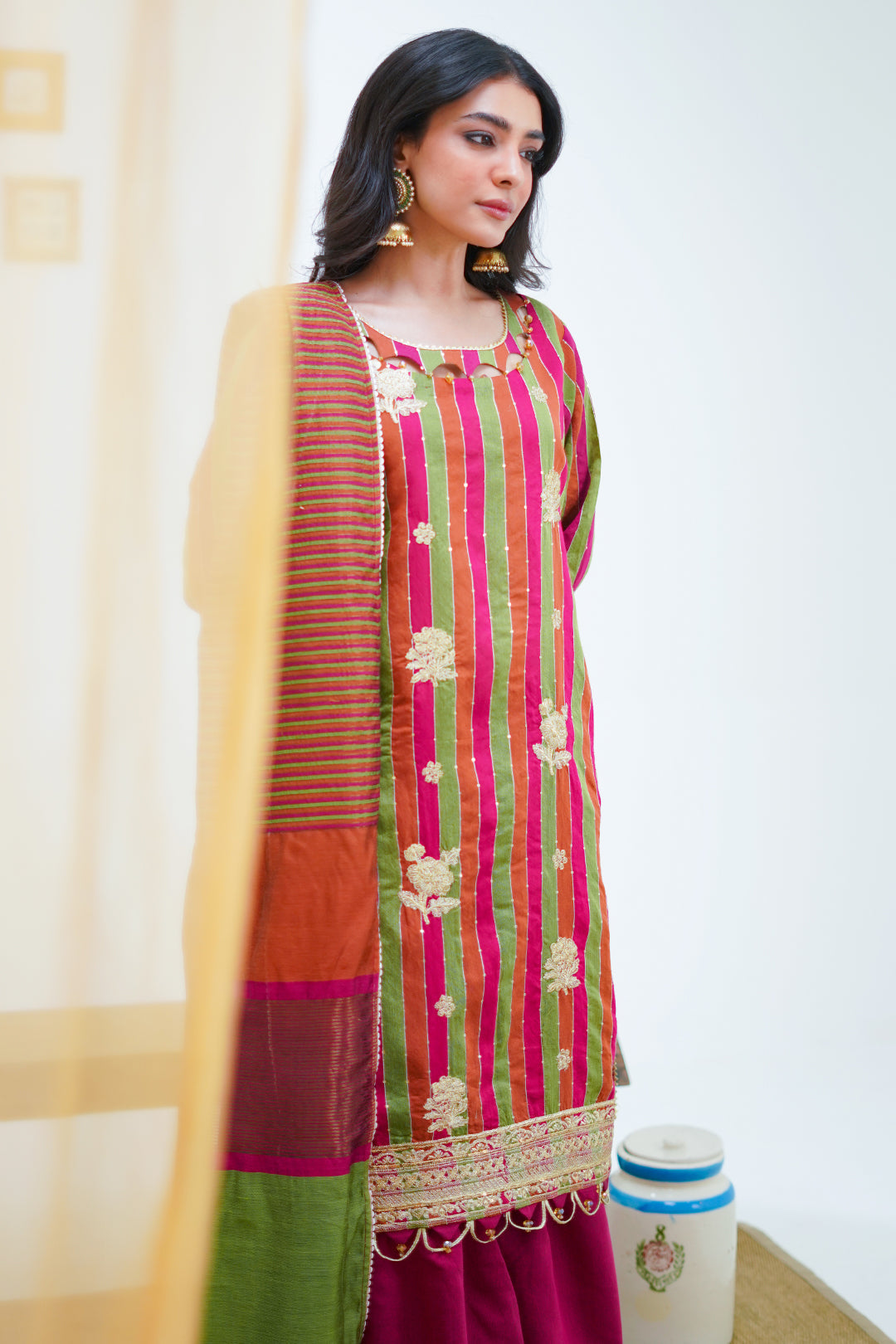 Zellbury | Unstitched 3 Piece Yarn | Embroidered Shirt Shalwar Dupatta - 1299 -  Zellbury Women Signature Unstitched - Original Designer Dress - House of Maryam