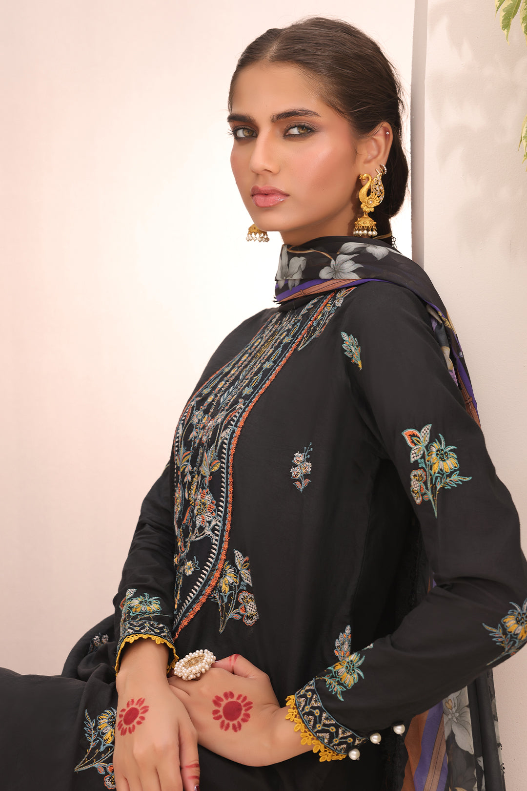 Zellbury | Unstitched 3 Piece Cambric | Embroidered Shirt Shalwar Dupatta - 1547 -  Zellbury Women Signature Unstitched - Original Designer Dress - House of Maryam