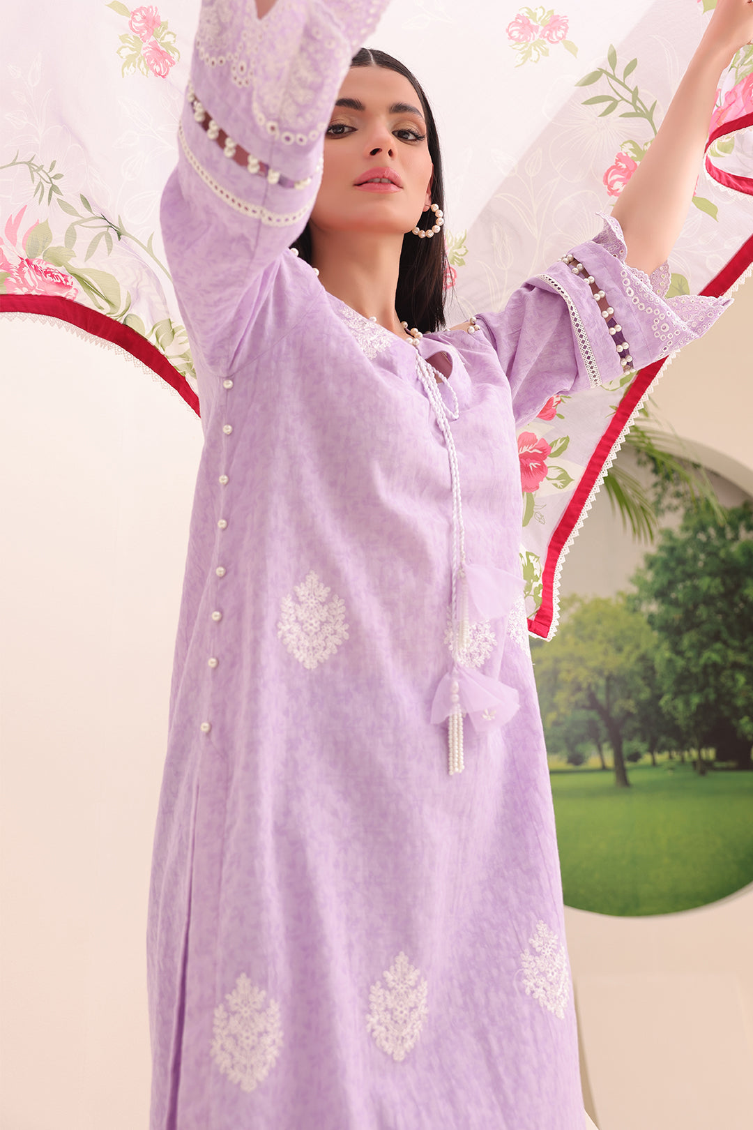 Zellbury | Unstitched 3 Piece Jacquard | Embroidered Shirt Shalwar Dupatta - 1764 -  Zellbury Women Essential Unstitched - Original Designer Dress - House of Maryam