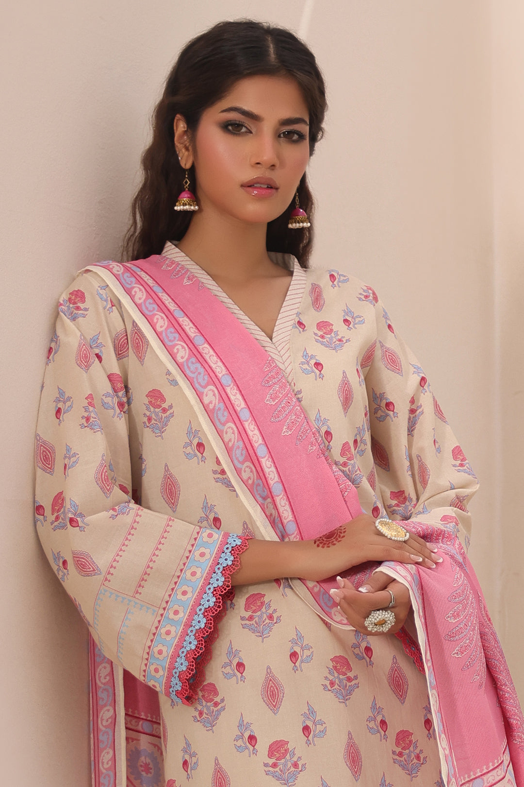 Zellbury | Unstitched 2 Piece Lawn | Shirt Dupatta - 1152 -  Zellbury Women Essential Unstitched - Original Designer Dress - House of Maryam