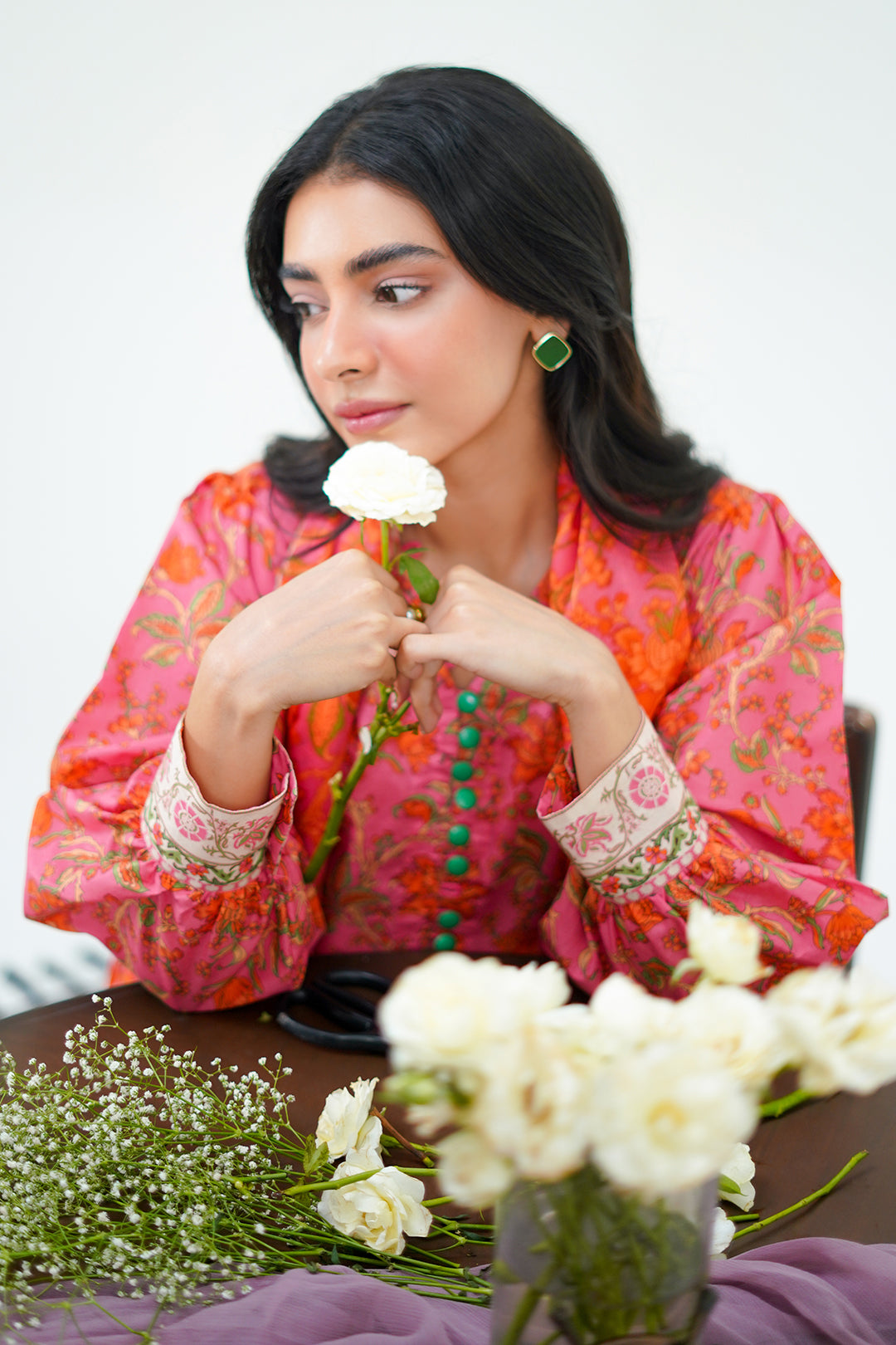 Zellbury | Unstitched 2 Piece Lawn | Shirt Dupatta - 1301 -  Zellbury Women Essential Unstitched - Original Designer Dress - House of Maryam