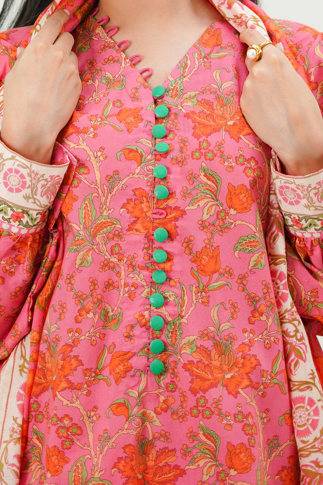 Zellbury | Unstitched 2 Piece Lawn | Shirt Dupatta - 1301 -  Zellbury Women Essential Unstitched - Original Designer Dress - House of Maryam