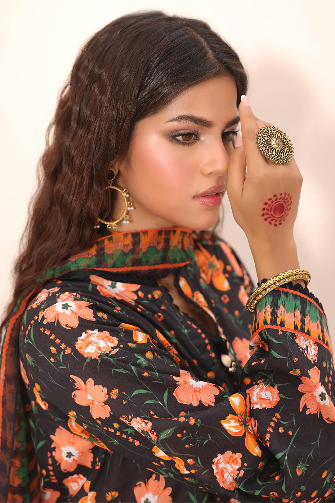 Zellbury | Unstitched 2 Piece Lawn | Shirt Dupatta - 1302 -  Zellbury Women Essential Unstitched - Original Designer Dress - House of Maryam