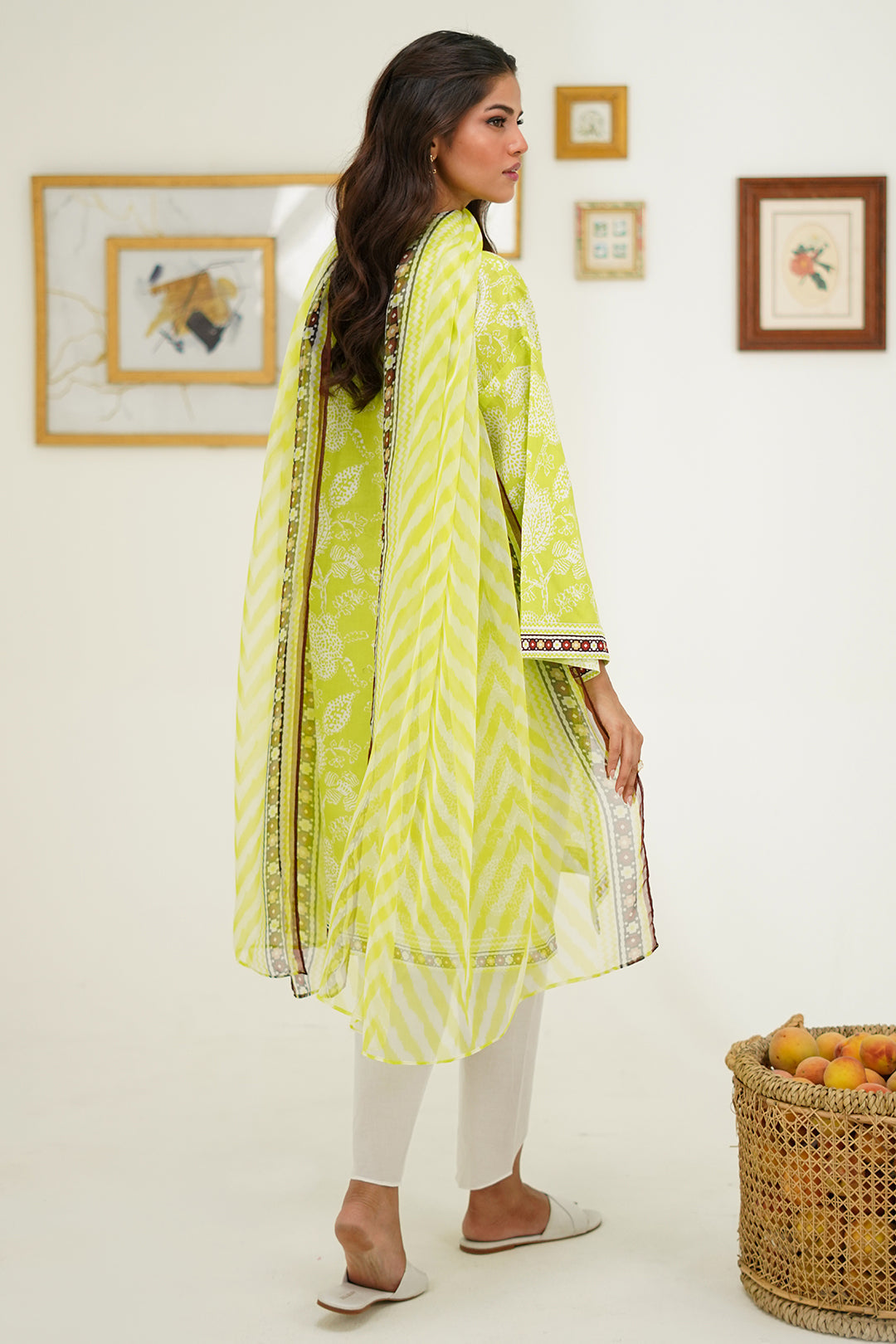 Zellbury | Unstitched 2 Piece Lawn | Shirt Dupatta - 1388 -  Zellbury Women Essential Unstitched - Original Designer Dress - House of Maryam