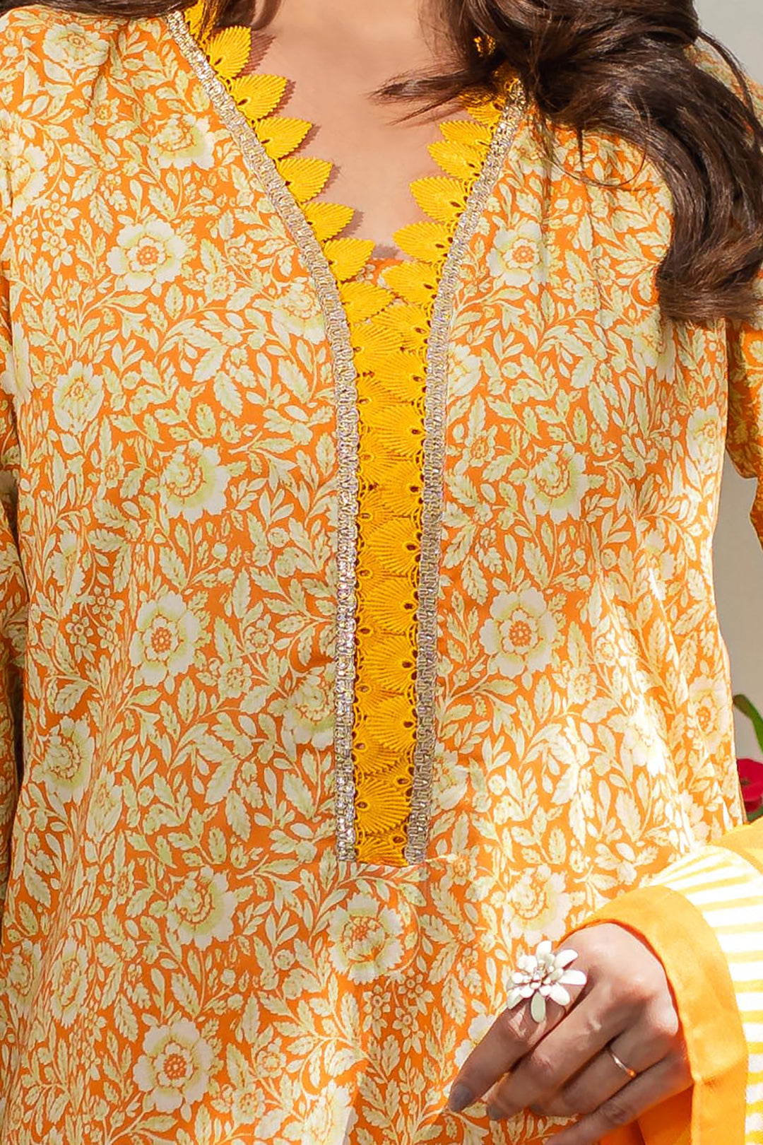Zellbury | Unstitched 3 Piece Lawn | Shirt Shalwar Dupatta - 1197 -  Zellbury Women Essential Unstitched - Original Designer Dress - House of Maryam