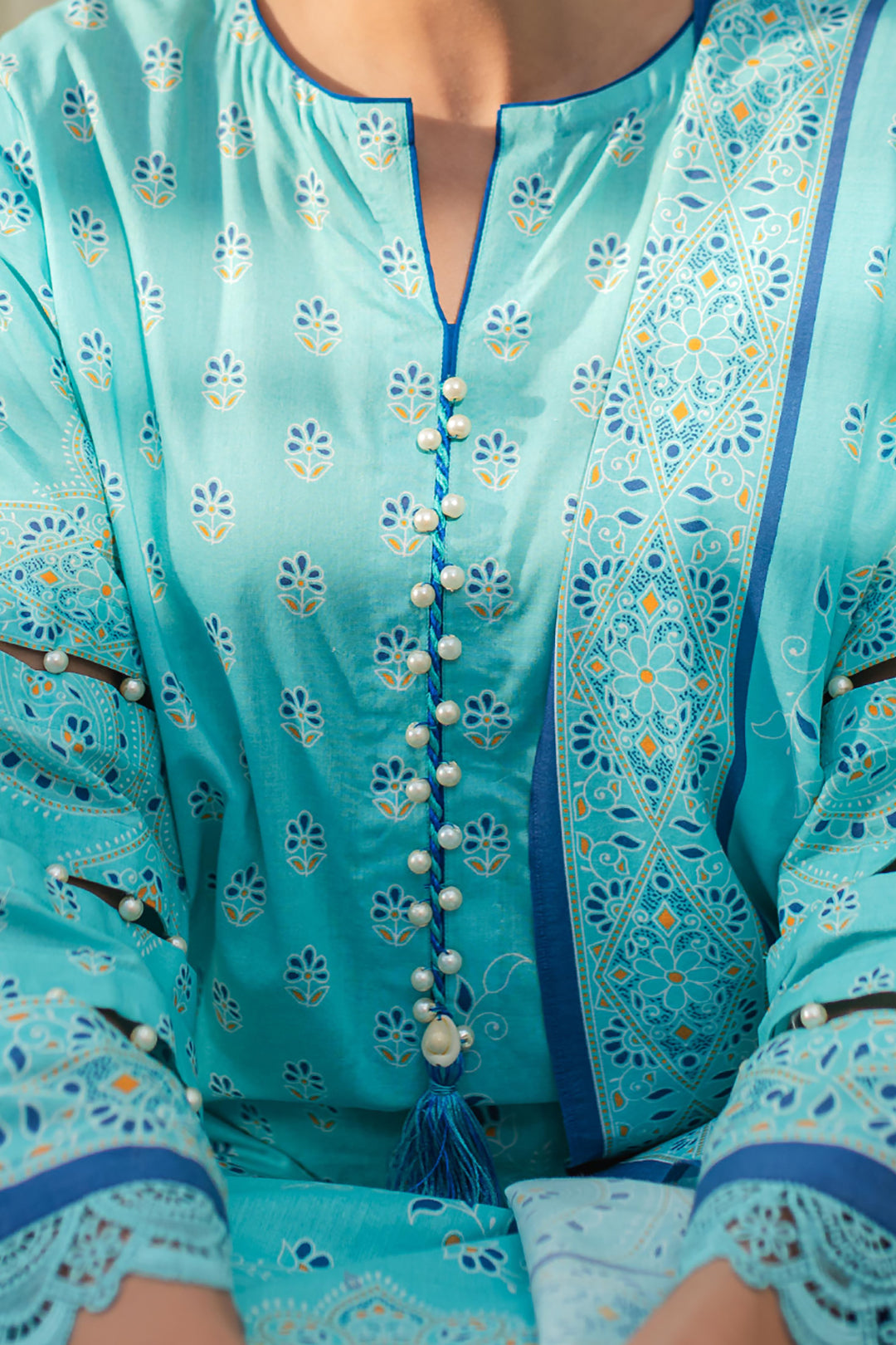 Zellbury | Unstitched 3 Piece Lawn | Shirt Shalwar Dupatta - 1198 -  Zellbury Women Essential Unstitched - Original Designer Dress - House of Maryam