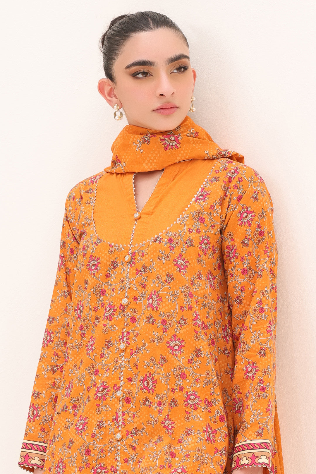 Zellbury | Unstitched 3 Piece Lawn | Shirt Shalwar Dupatta - 1226 -  Zellbury Women Essential Unstitched - Original Designer Dress - House of Maryam