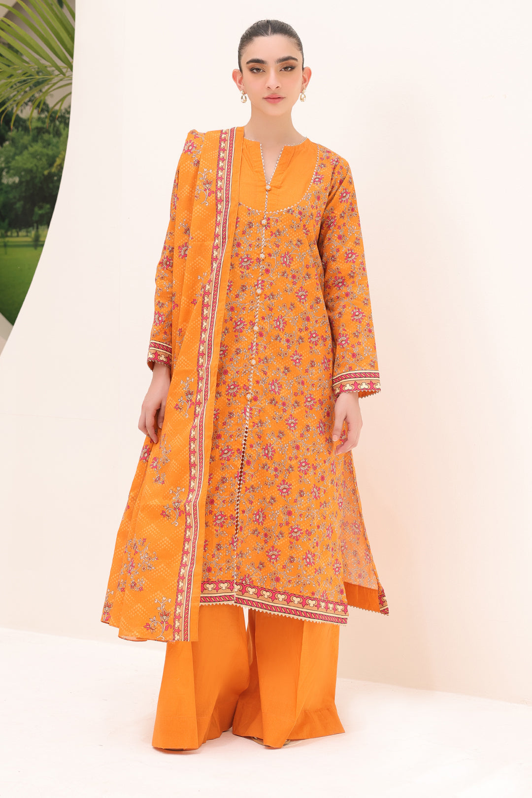 Zellbury | Unstitched 3 Piece Lawn | Shirt Shalwar Dupatta - 1226 -  Zellbury Women Essential Unstitched - Original Designer Dress - House of Maryam