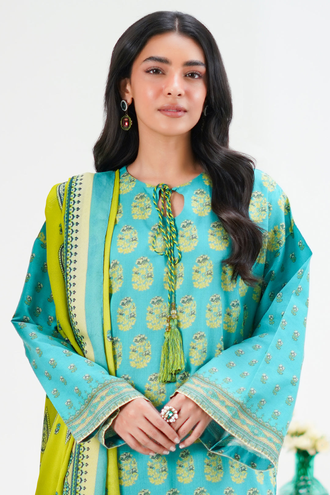 Zellbury | Unstitched 3 Piece Lawn | Shirt Shalwar Dupatta - 1328 -  Zellbury Women Essential Unstitched - Original Designer Dress - House of Maryam