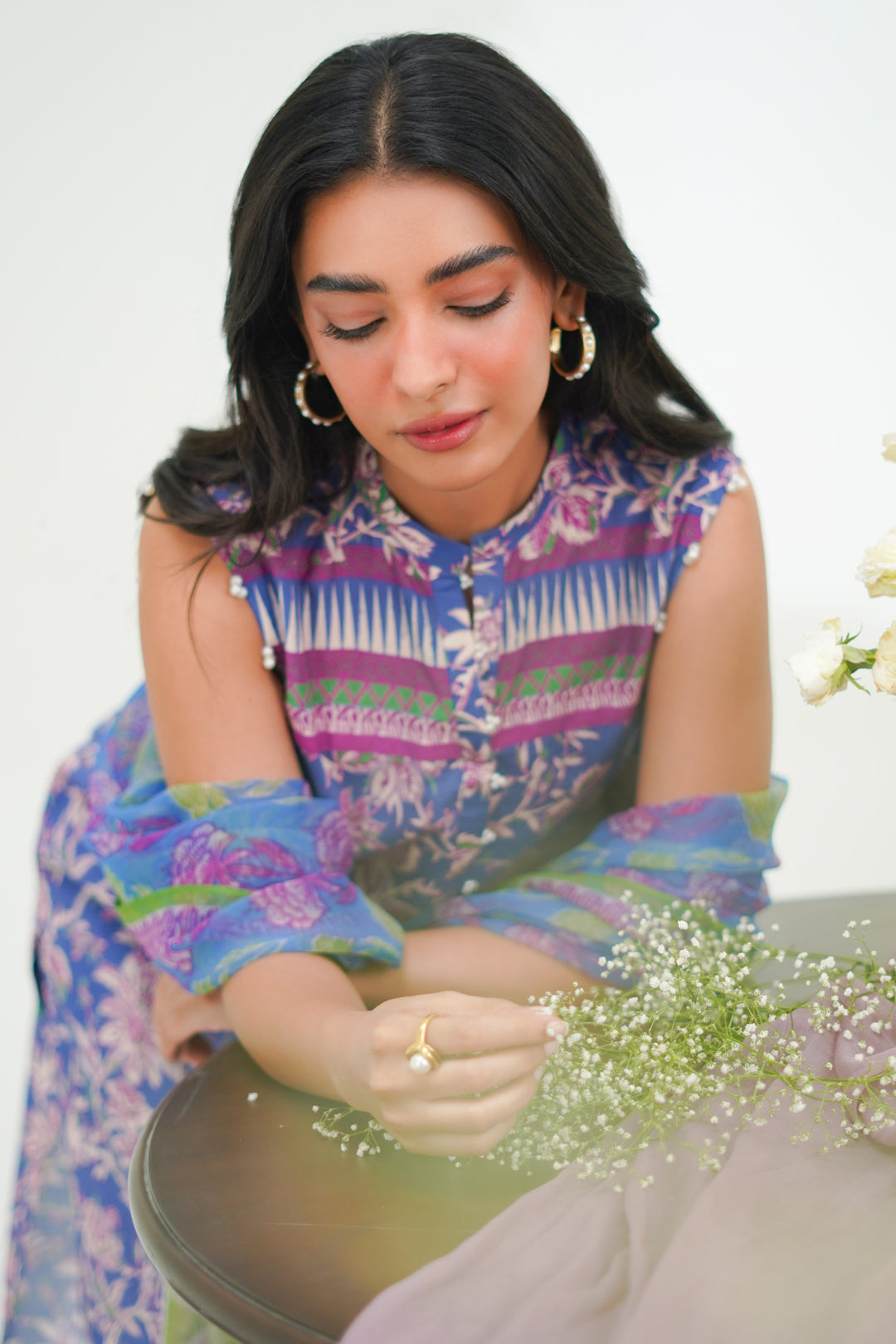 Zellbury | Unstitched 3 Piece Lawn | Shirt Shalwar Dupatta - 1501 -  Zellbury Women Essential Unstitched - Original Designer Dress - House of Maryam