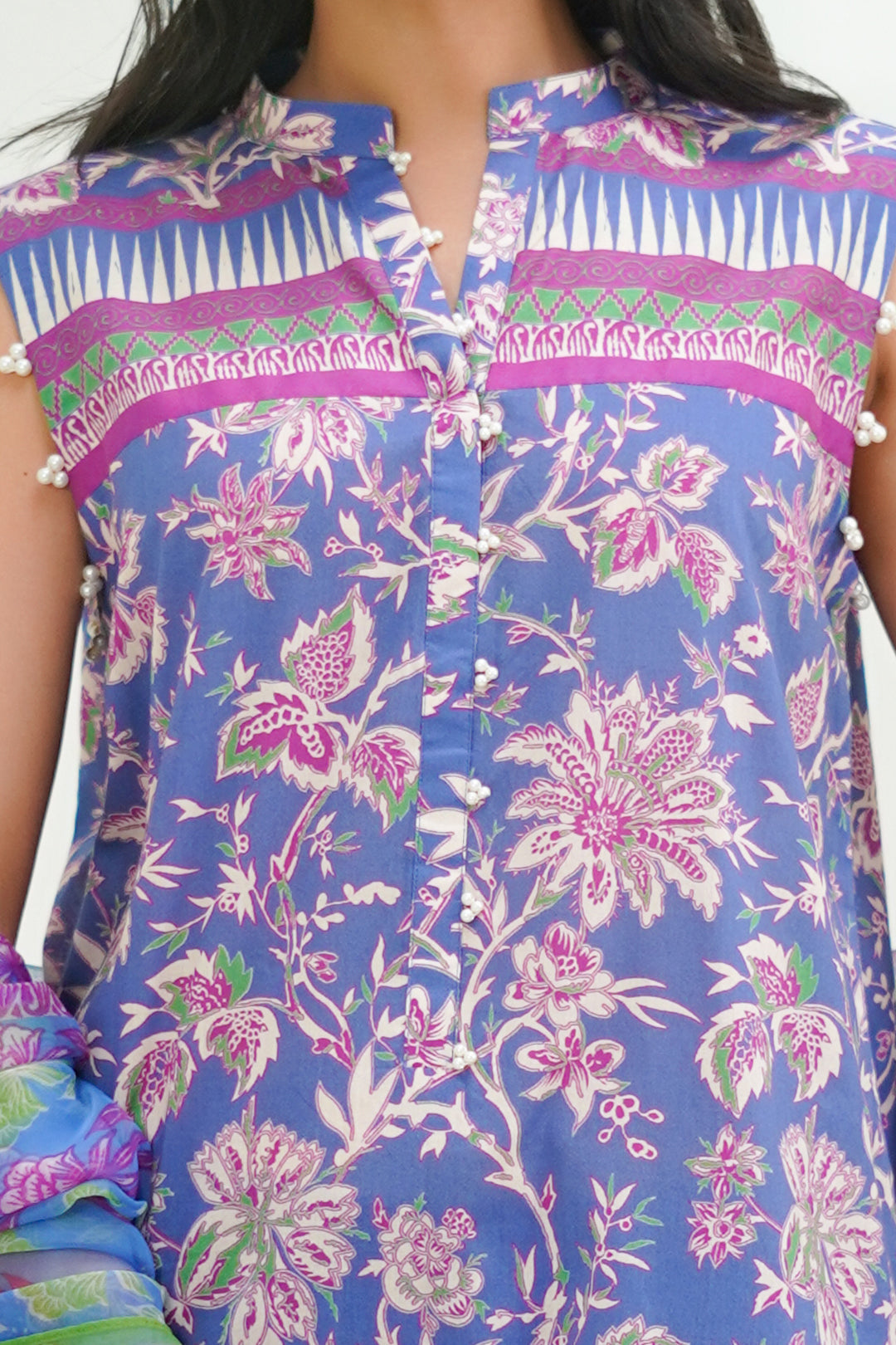 Zellbury | Unstitched 3 Piece Lawn | Shirt Shalwar Dupatta - 1501 -  Zellbury Women Essential Unstitched - Original Designer Dress - House of Maryam