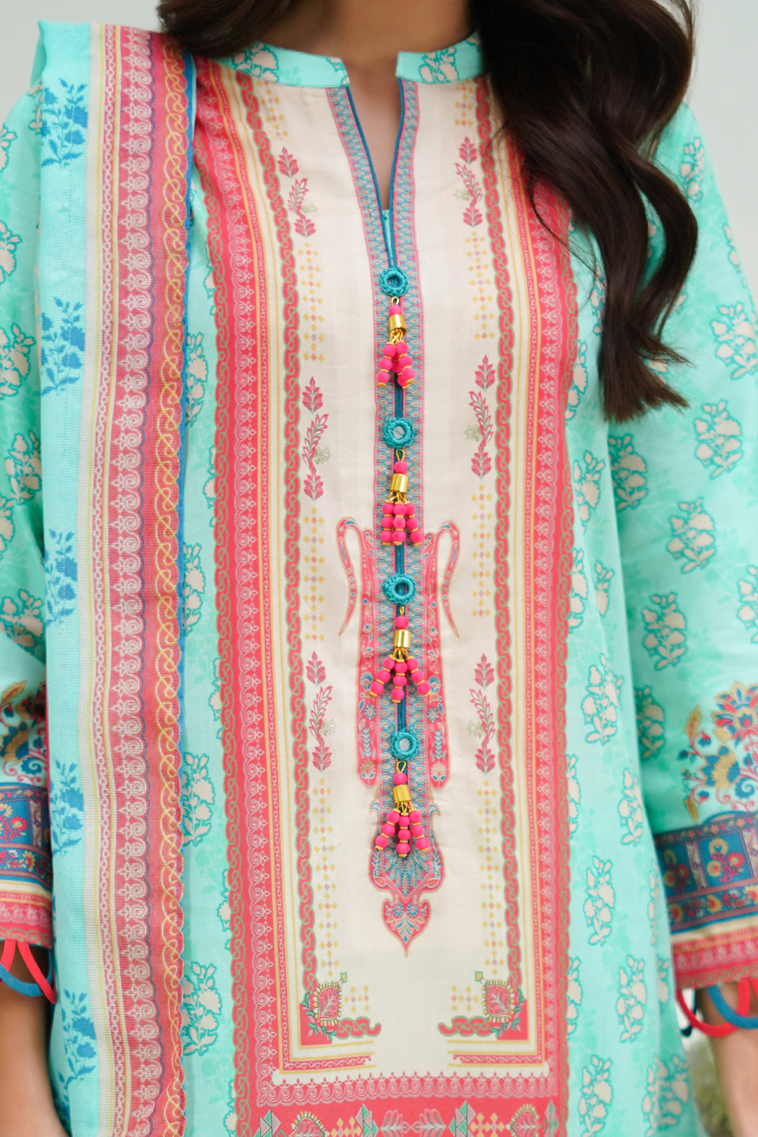 Zellbury | Unstitched 3 Piece Lawn | Shirt Shalwar Dupatta - 1504 -  Zellbury Women Essential Unstitched - Original Designer Dress - House of Maryam