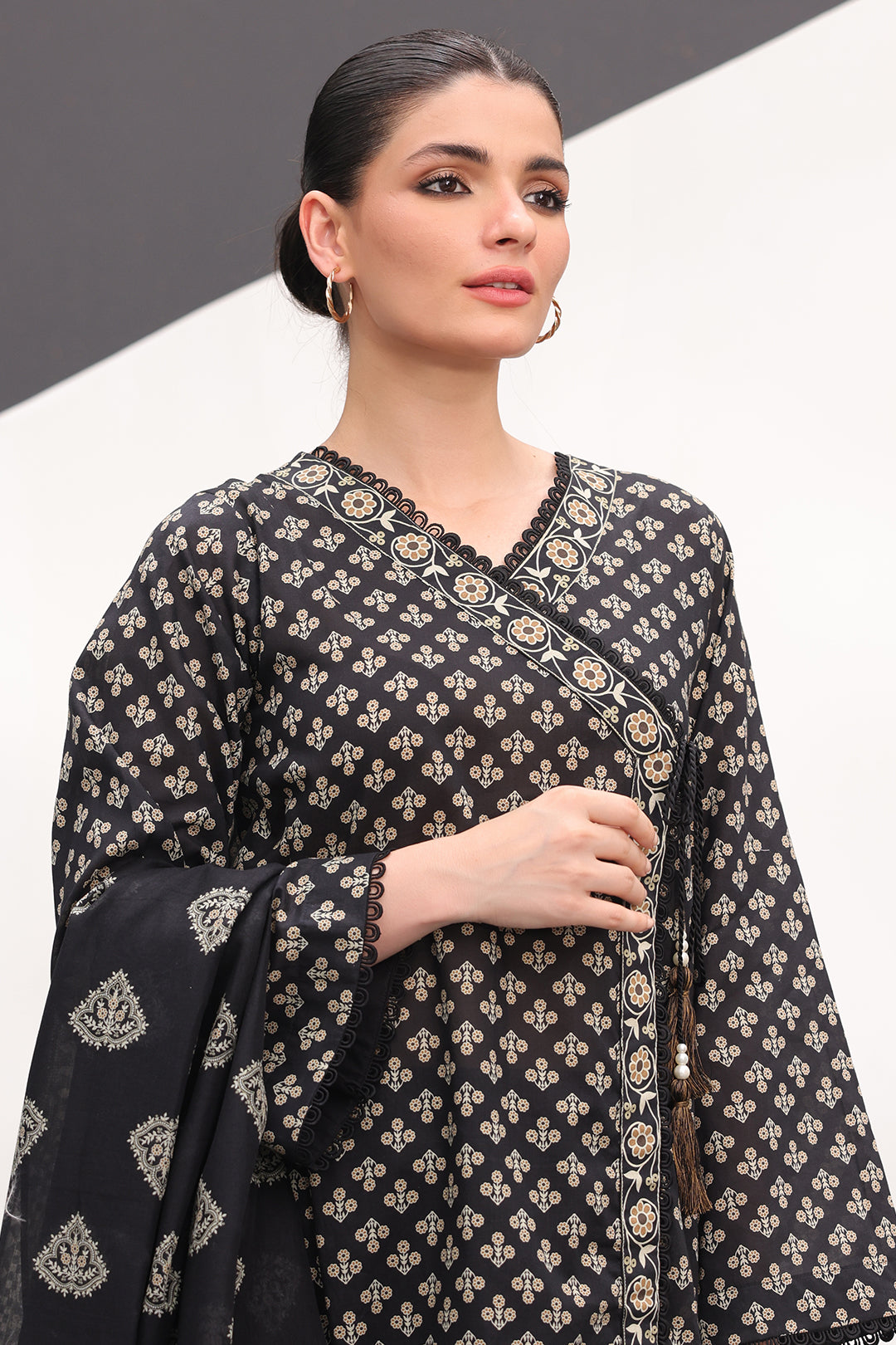 Zellbury | Unstitched 3 Piece Lawn | Shirt Shalwar Dupatta - 1507 -  Zellbury Women Essential Unstitched - Original Designer Dress - House of Maryam