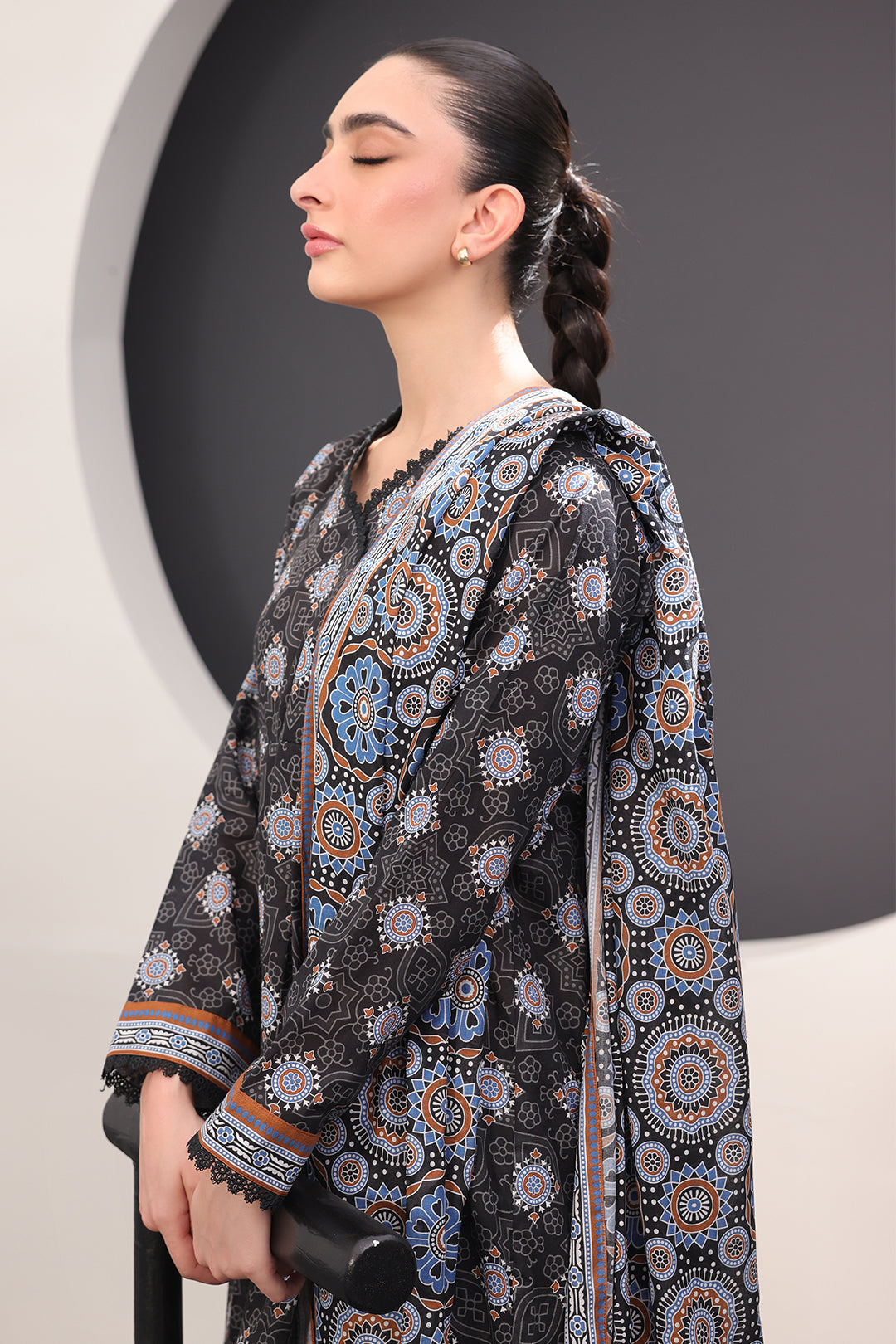 Zellbury | Unstitched 3 Piece Lawn | Shirt Shalwar Dupatta - 1508 -  Zellbury Women Essential Unstitched - Original Designer Dress - House of Maryam