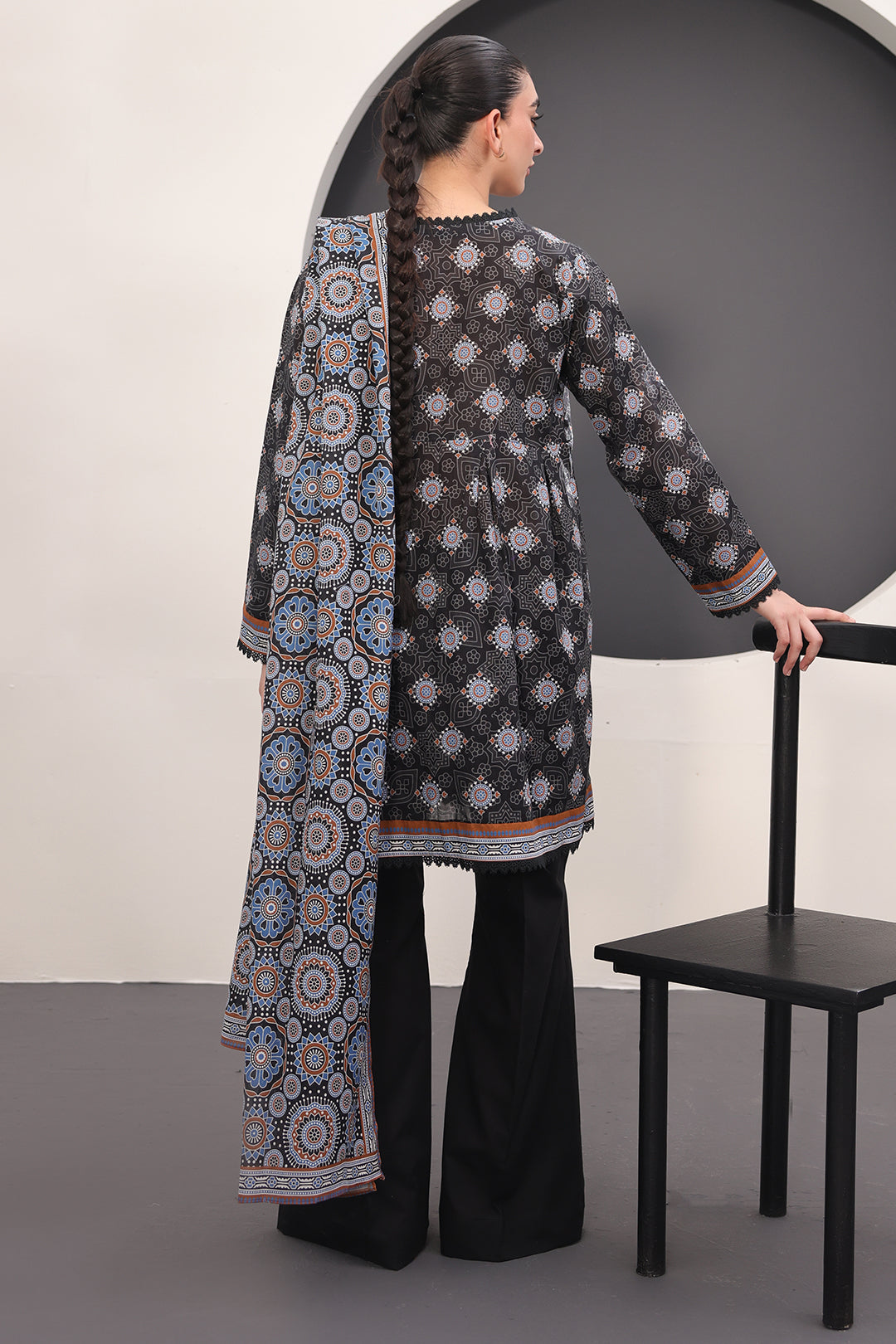 Zellbury | Unstitched 3 Piece Lawn | Shirt Shalwar Dupatta - 1508 -  Zellbury Women Essential Unstitched - Original Designer Dress - House of Maryam