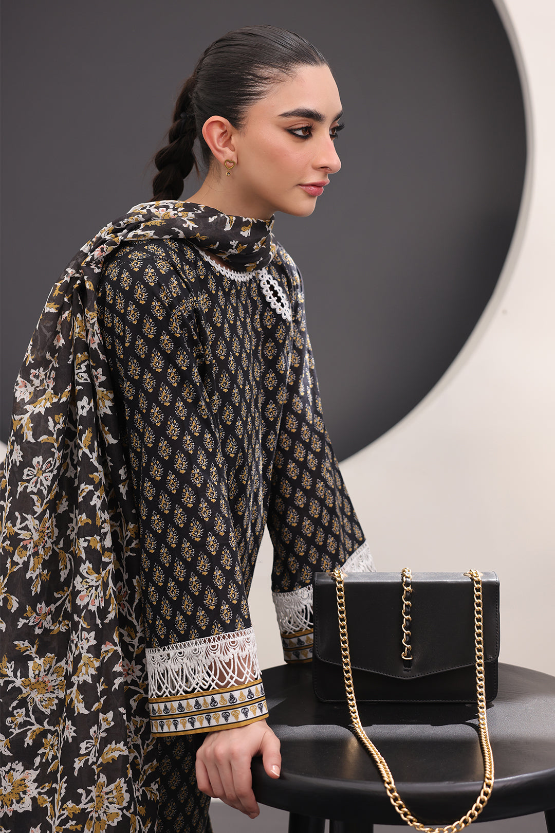 Zellbury | Unstitched 3 Piece Lawn | Shirt Shalwar Dupatta - 1515 -  Zellbury Women Essential Unstitched - Original Designer Dress - House of Maryam