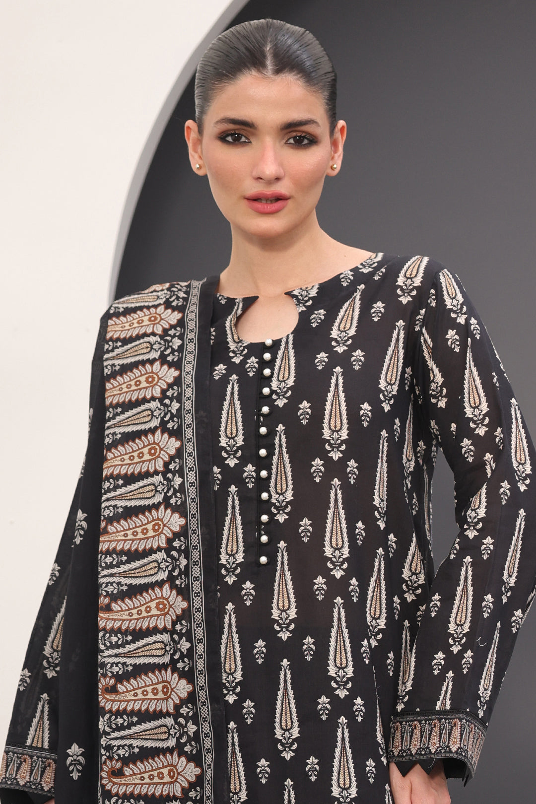 Zellbury | Unstitched 3 Piece Lawn | Shirt Shalwar Dupatta - 1517 -  Zellbury Women Essential Unstitched - Original Designer Dress - House of Maryam