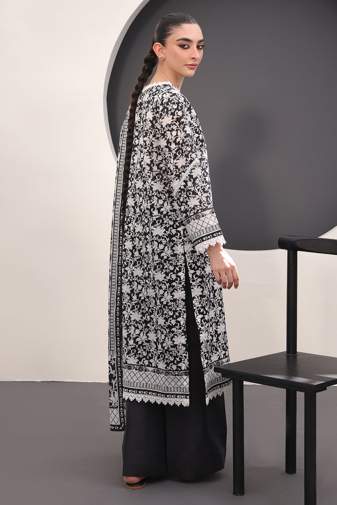 Zellbury | Unstitched 3 Piece Lawn | Shirt Shalwar Dupatta - 1526 -  Zellbury Women Essential Unstitched - Original Designer Dress - House of Maryam