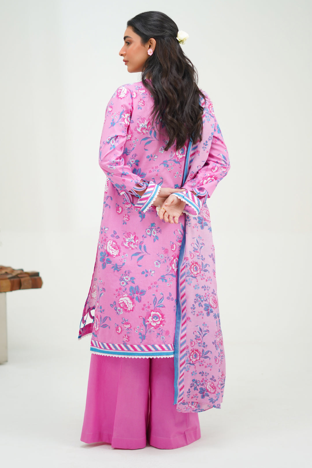 Zellbury | Unstitched 3 Piece Lawn | Shirt Shalwar Dupatta - 1569 -  Zellbury Women Essential Unstitched - Original Designer Dress - House of Maryam