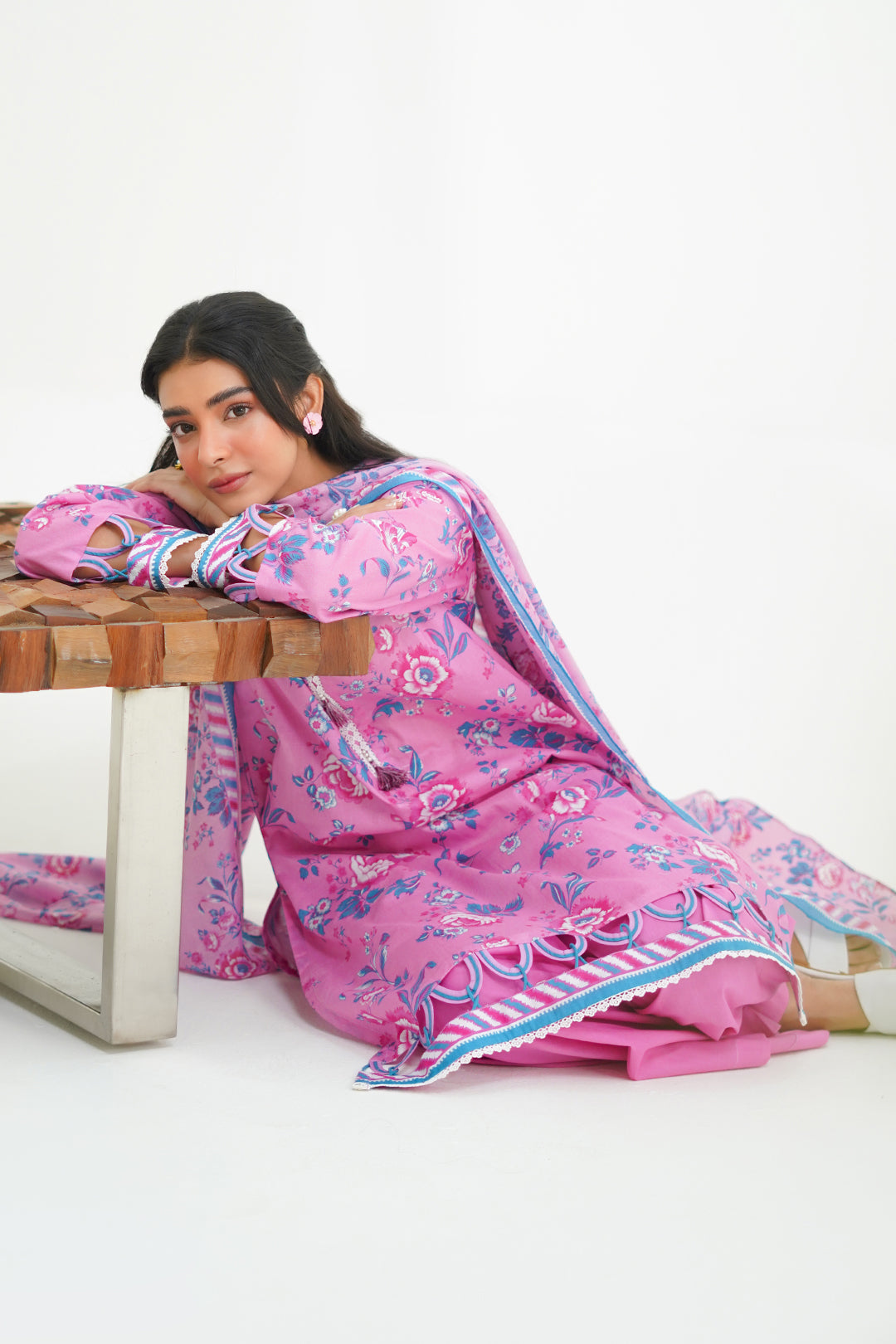 Zellbury | Unstitched 3 Piece Lawn | Shirt Shalwar Dupatta - 1569 -  Zellbury Women Essential Unstitched - Original Designer Dress - House of Maryam
