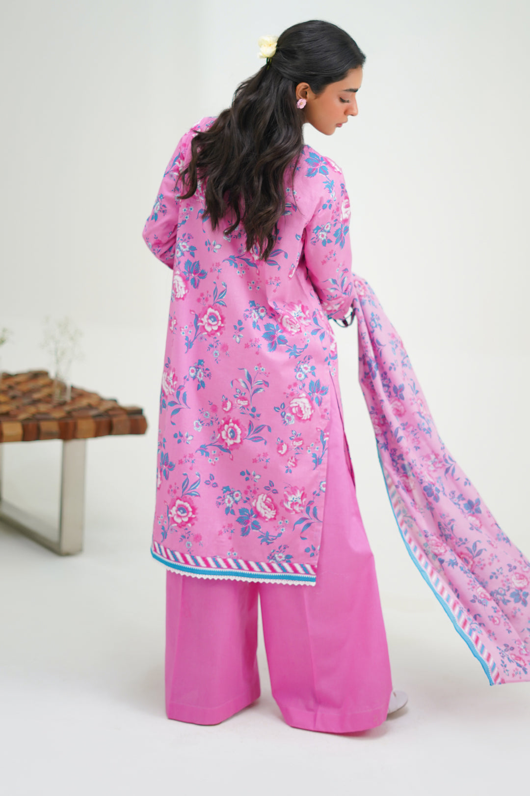 Zellbury | Unstitched 3 Piece Lawn | Shirt Shalwar Dupatta - 1569 -  Zellbury Women Essential Unstitched - Original Designer Dress - House of Maryam