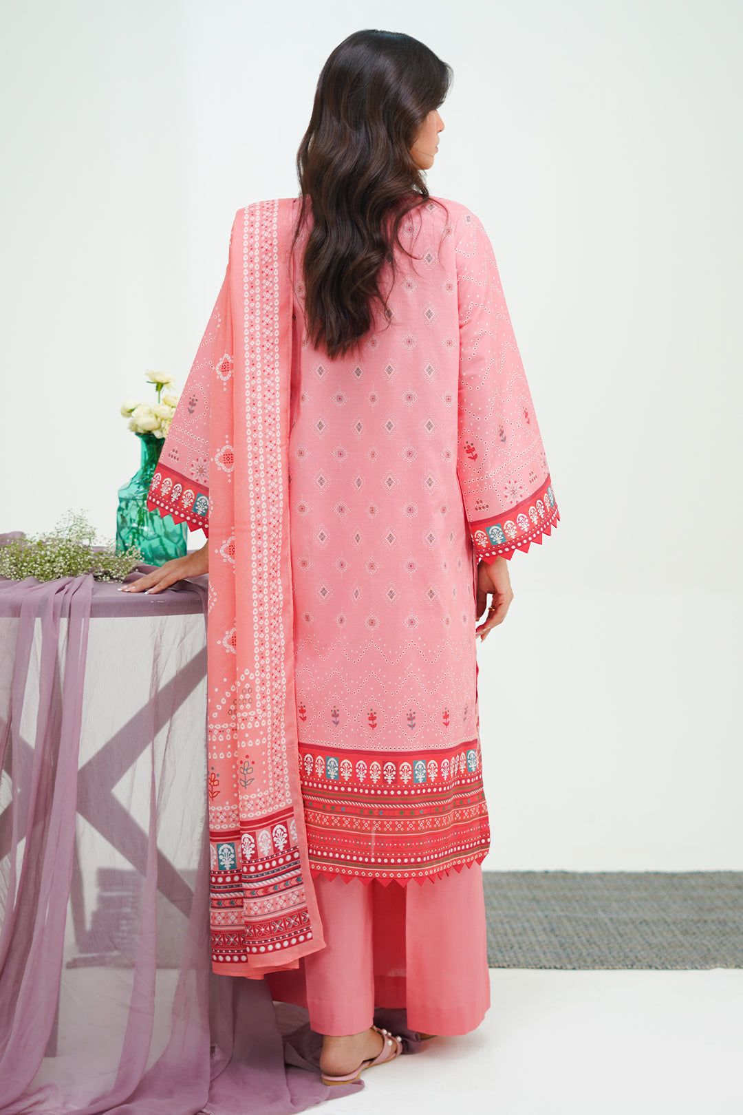 Zellbury | Unstitched 3 Piece Lawn | Shirt Shalwar Dupatta - 1719 -  Zellbury Women Essential Unstitched - Original Designer Dress - House of Maryam