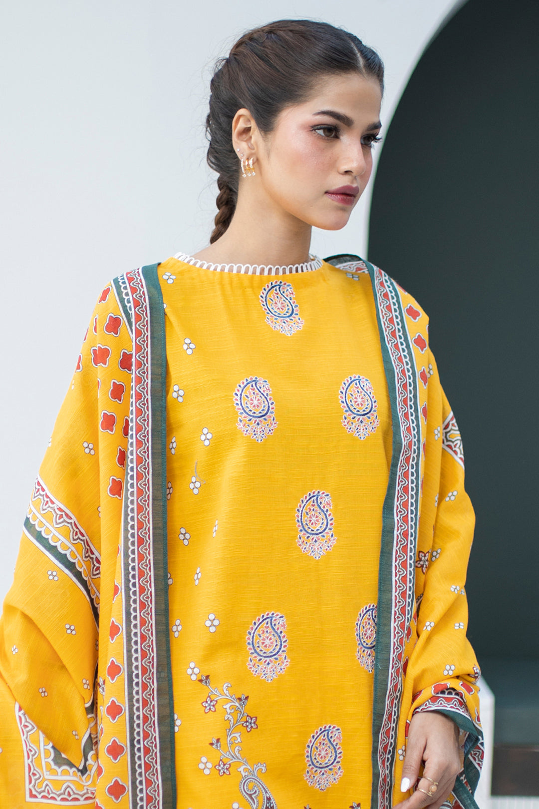 Zellbury | Unstitched 3 Piece Khaddar | Embroidered Shirt Dupatta - 0799 -  Zellbury Women Essential Unstitched - Original Designer Dress - House of Maryam