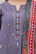 Zellbury | Unstitched 3 Piece Khaddar | Embroidered Shirt Shalwar Dupatta - 0846 -  Zellbury Women Signature Unstitched - Original Designer Dress - House of Maryam