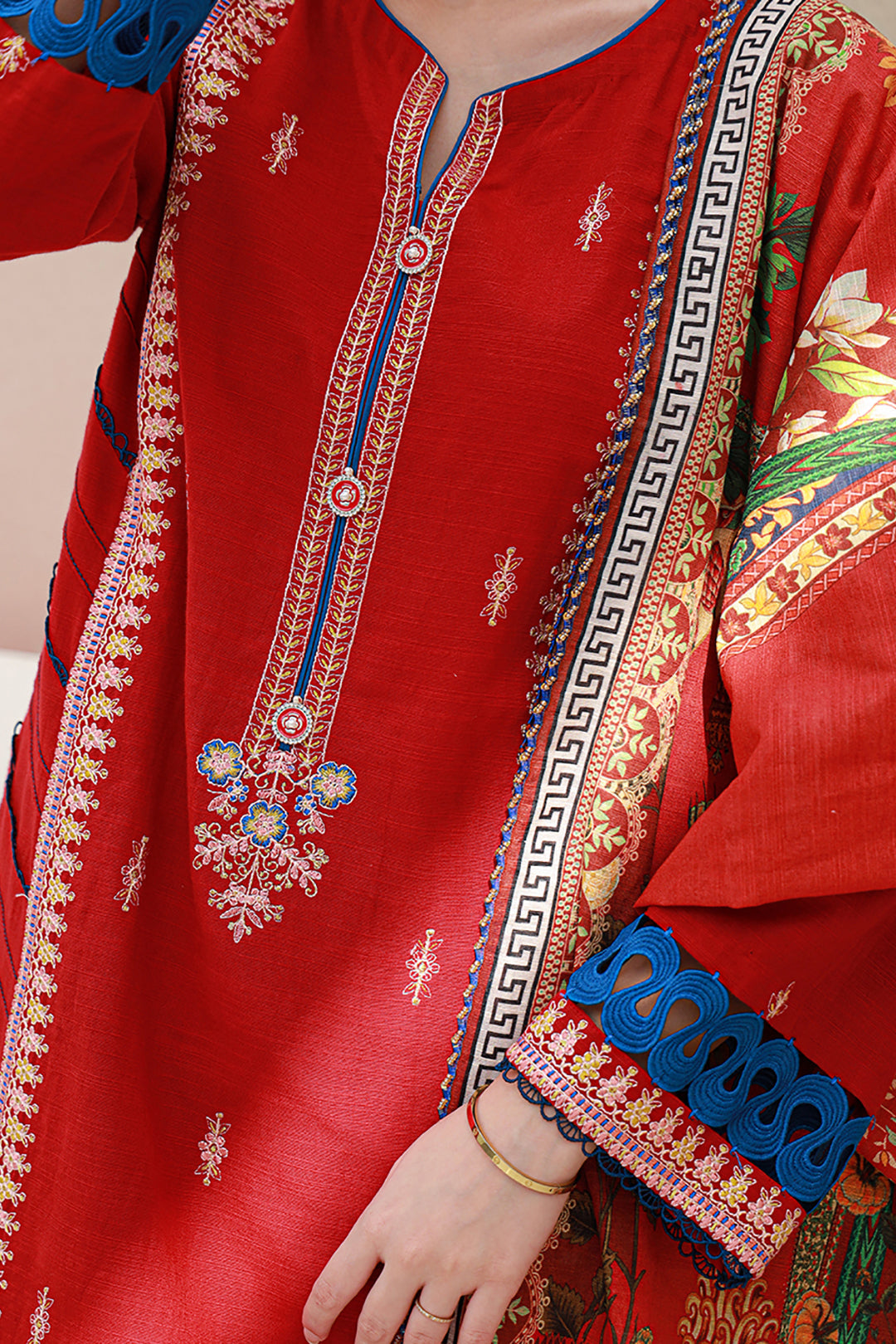 Zellbury | Unstitched 3 Piece Khaddar | Embroidered Shirt Shalwar Dupatta - 0848 -  Zellbury Women Signature Unstitched - Original Designer Dress - House of Maryam