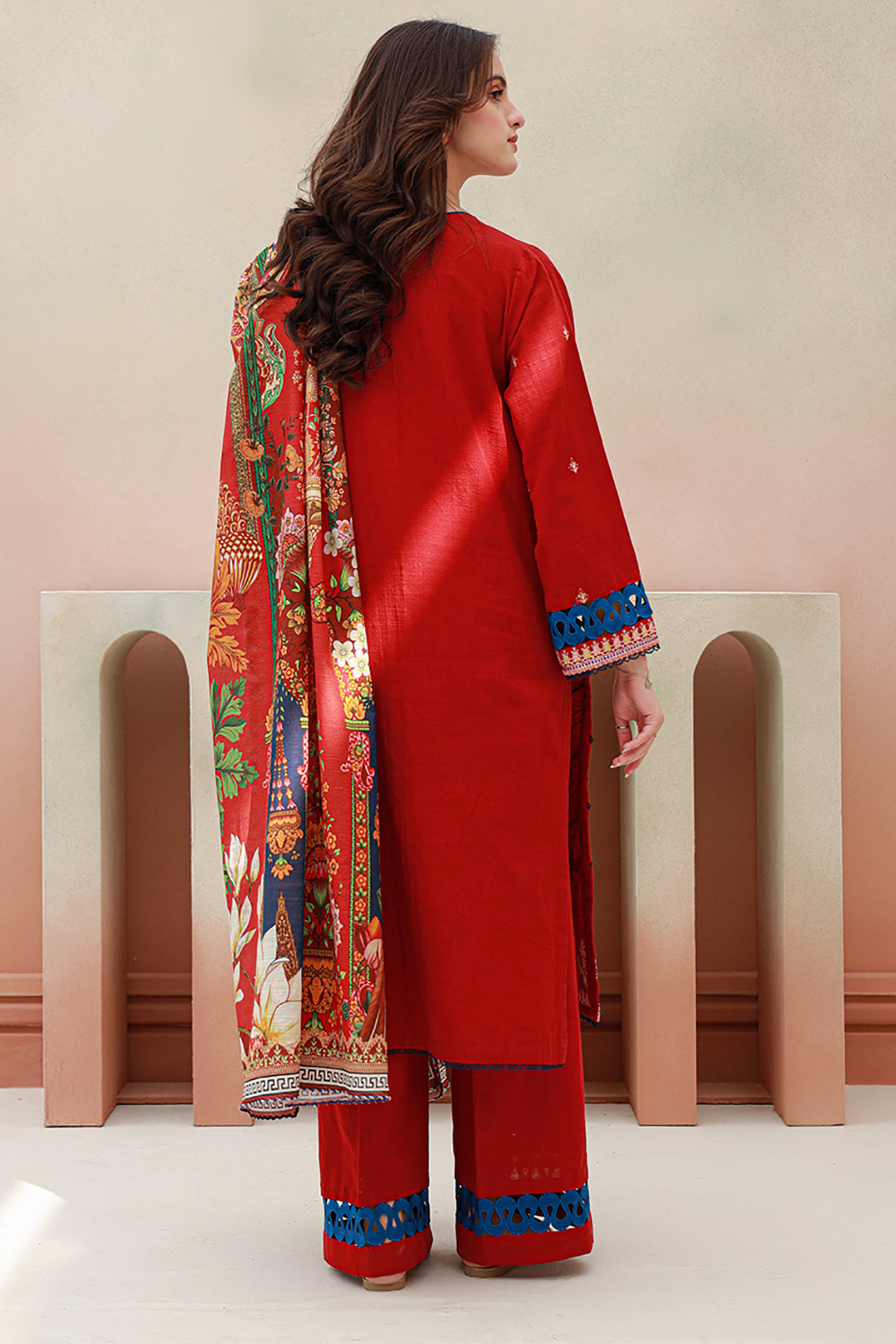 Zellbury | Unstitched 3 Piece Khaddar | Embroidered Shirt Shalwar Dupatta - 0848 -  Zellbury Women Signature Unstitched - Original Designer Dress - House of Maryam