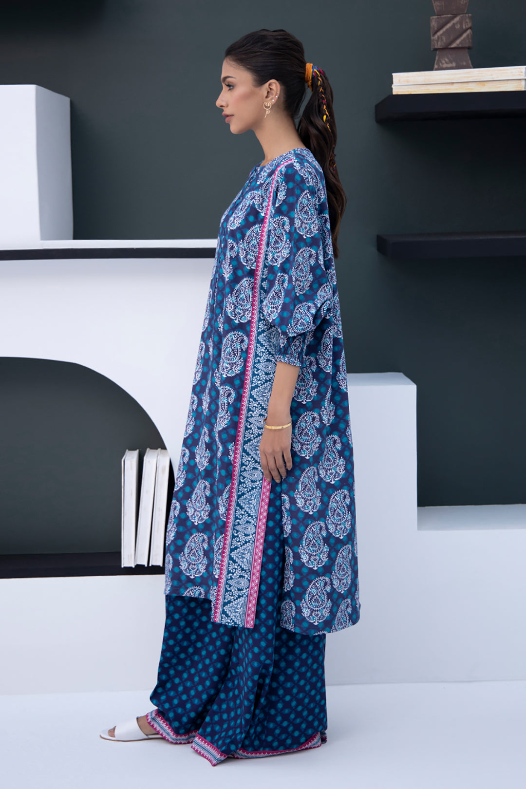 Zellbury | Unstitched 2 Piece Viscose | Shirt Shalwar - 0789 -  Zellbury Women Essential Unstitched - Original Designer Dress - House of Maryam