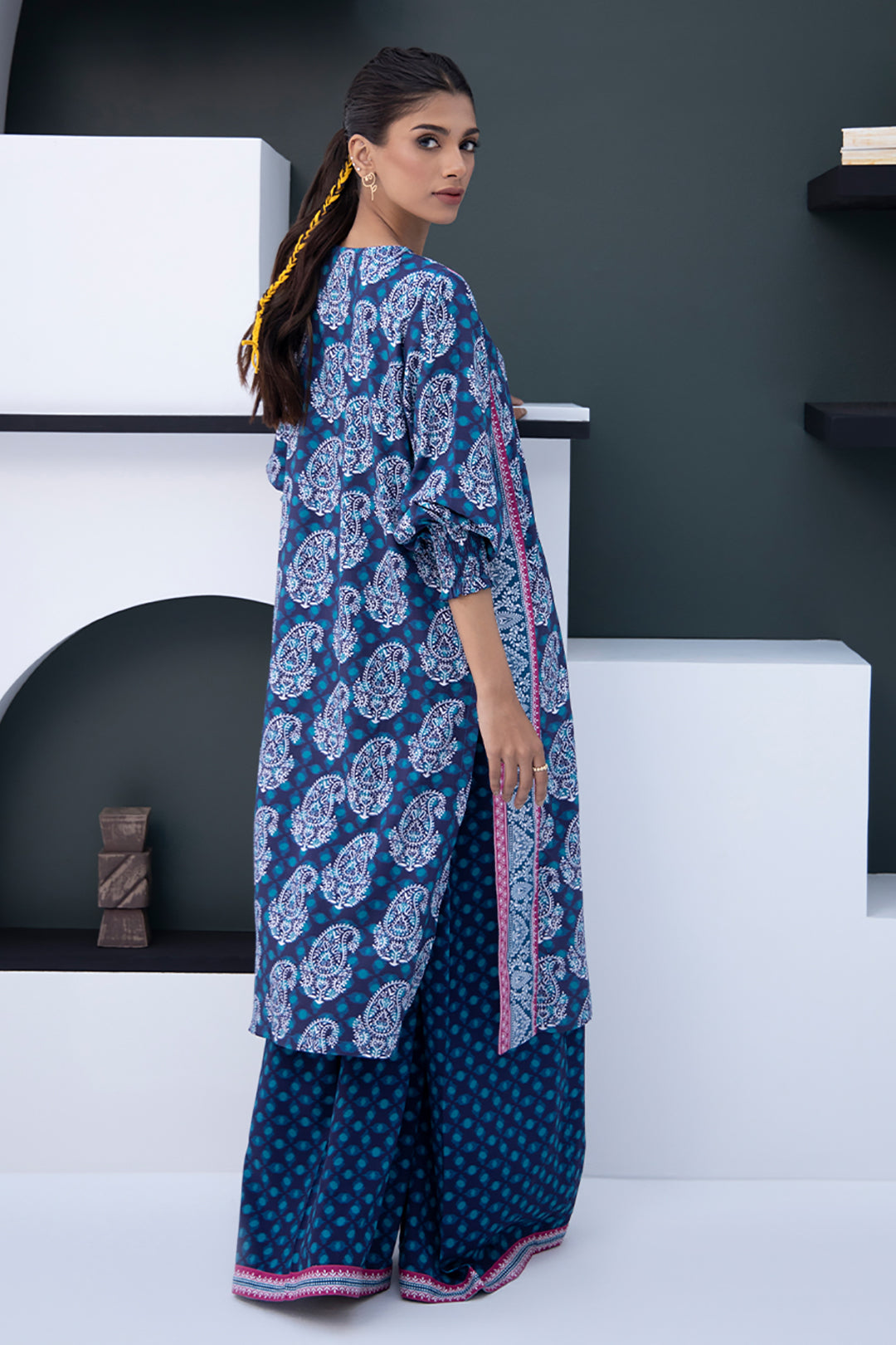 Zellbury | Unstitched 2 Piece Viscose | Shirt Shalwar - 0789 -  Zellbury Women Essential Unstitched - Original Designer Dress - House of Maryam