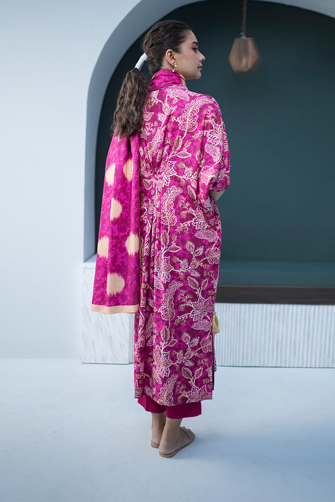 Zellbury | Unstitched 3 Piece Viscose | Shirt Shalwar Dupatta - 0819 -  Zellbury Women Essential Unstitched - Original Designer Dress - House of Maryam