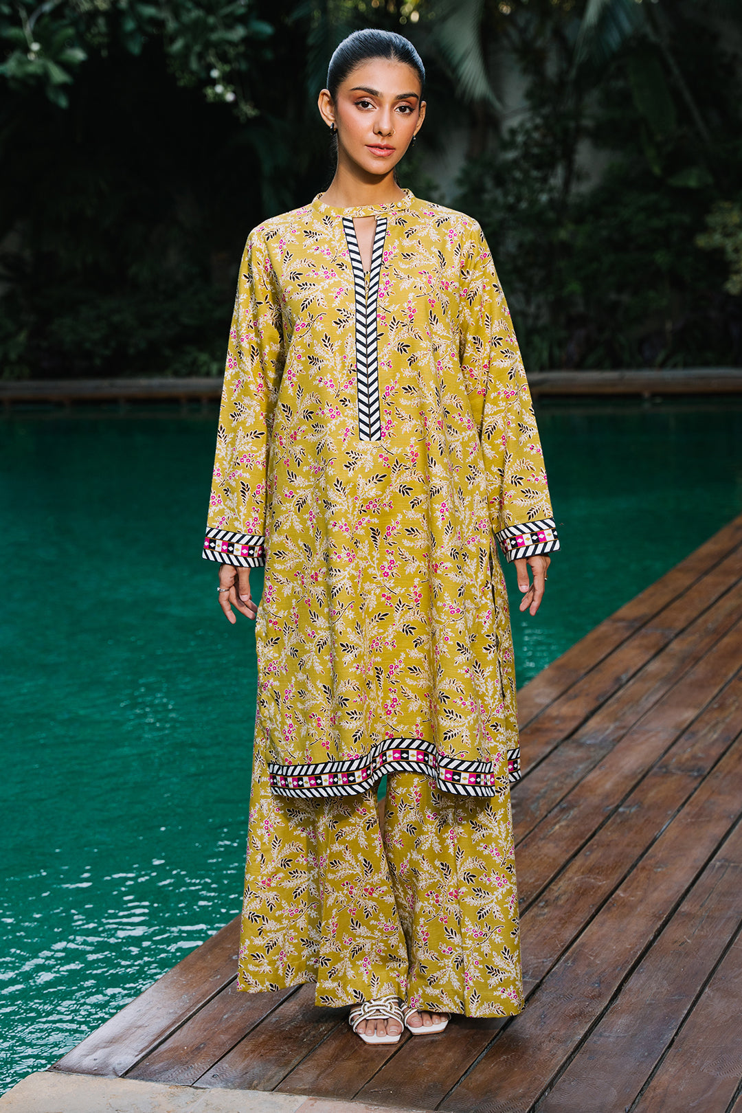 Zellbury | Unstitched 2 Piece Khaddar | Shirt Shalwar - 0164 -  Zellbury Women Essential Unstitched - Original Designer Dress - House of Maryam