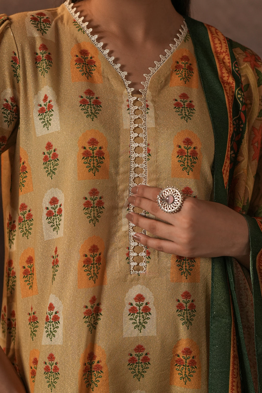 Zellbury | Unstitched 3 Piece Karandi | Shirt Shalwar Dupatta - 0379 -  Zellbury Women Essential Unstitched - Original Designer Dress - House of Maryam