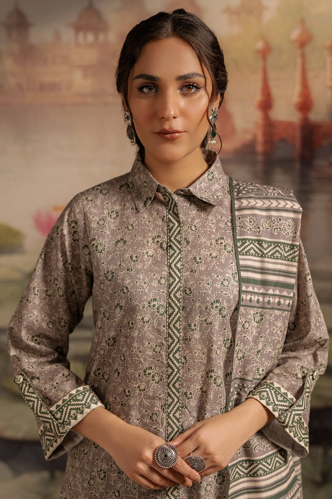 Zellbury | Unstitched 3 Piece Karandi | Shirt Shalwar Dupatta - 0457 -  Zellbury Women Essential Unstitched - Original Designer Dress - House of Maryam