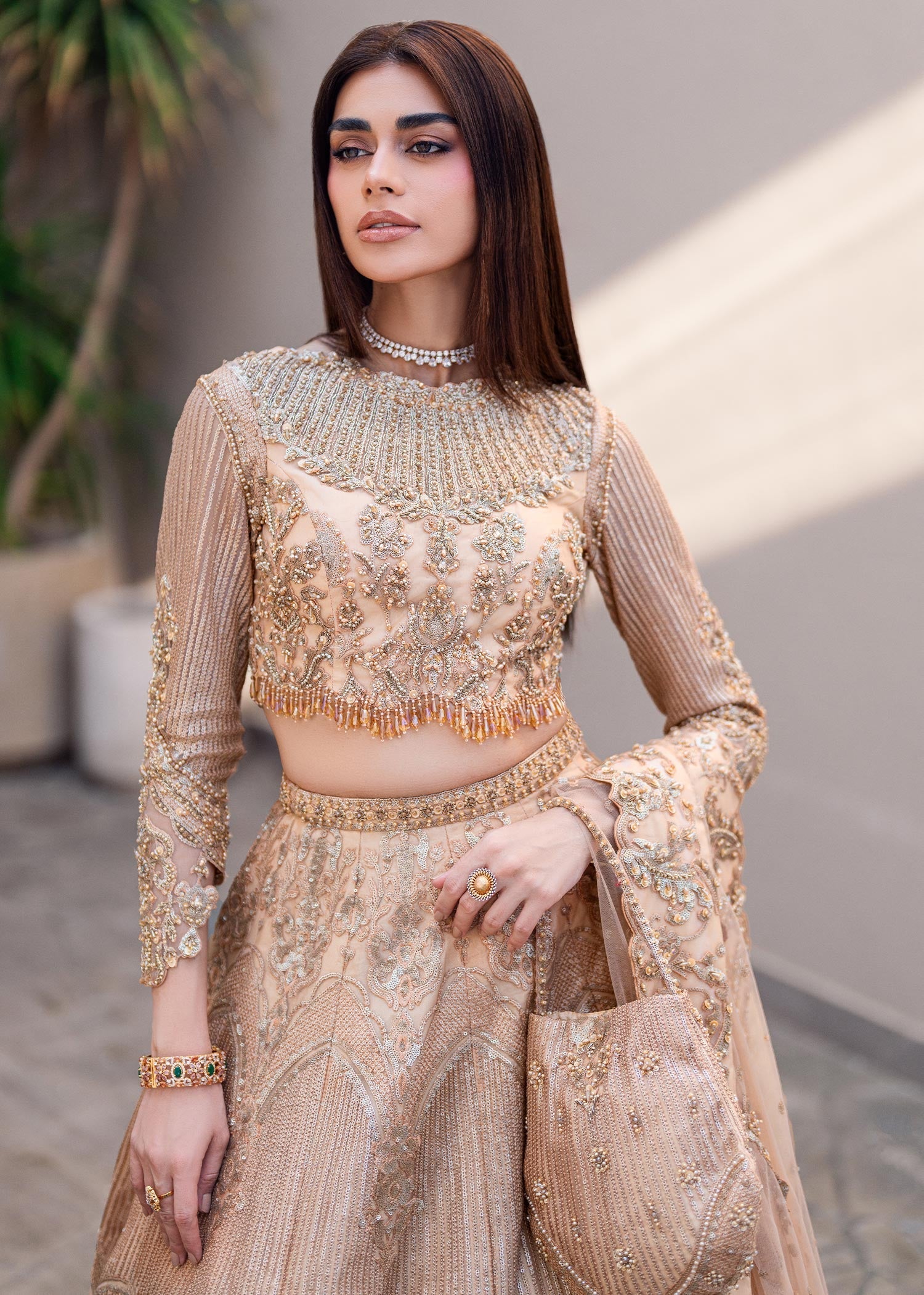 Waqas Shah | Amariage Luxury Formals | Golden Patel -  Waqas Shah Ladies Clothes - Original Designer Dress - House of Maryam