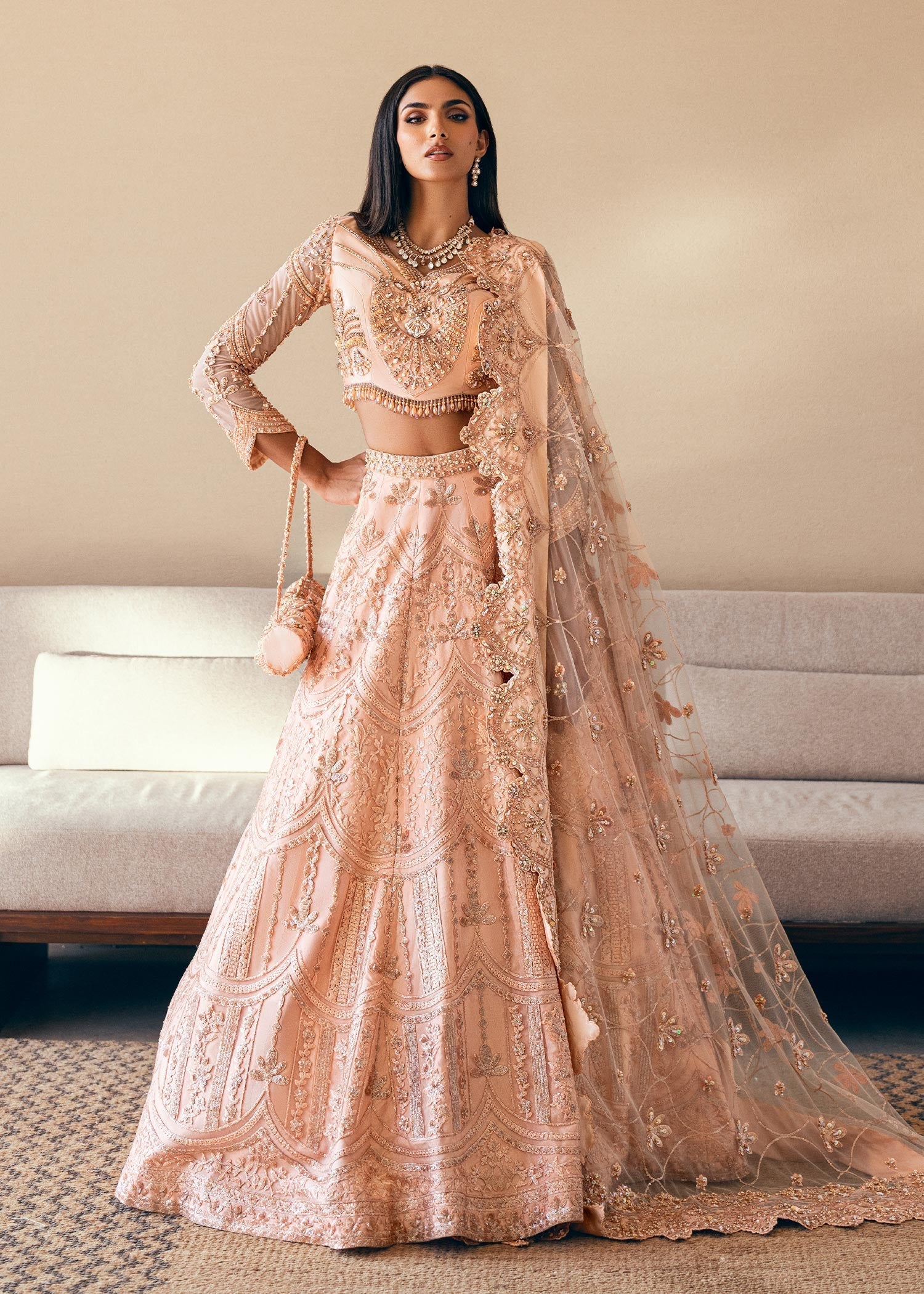 Waqas Shah | Amariage Luxury Formals | Coral Bliss -  Waqas Shah Ladies Clothes - Original Designer Dress - House of Maryam