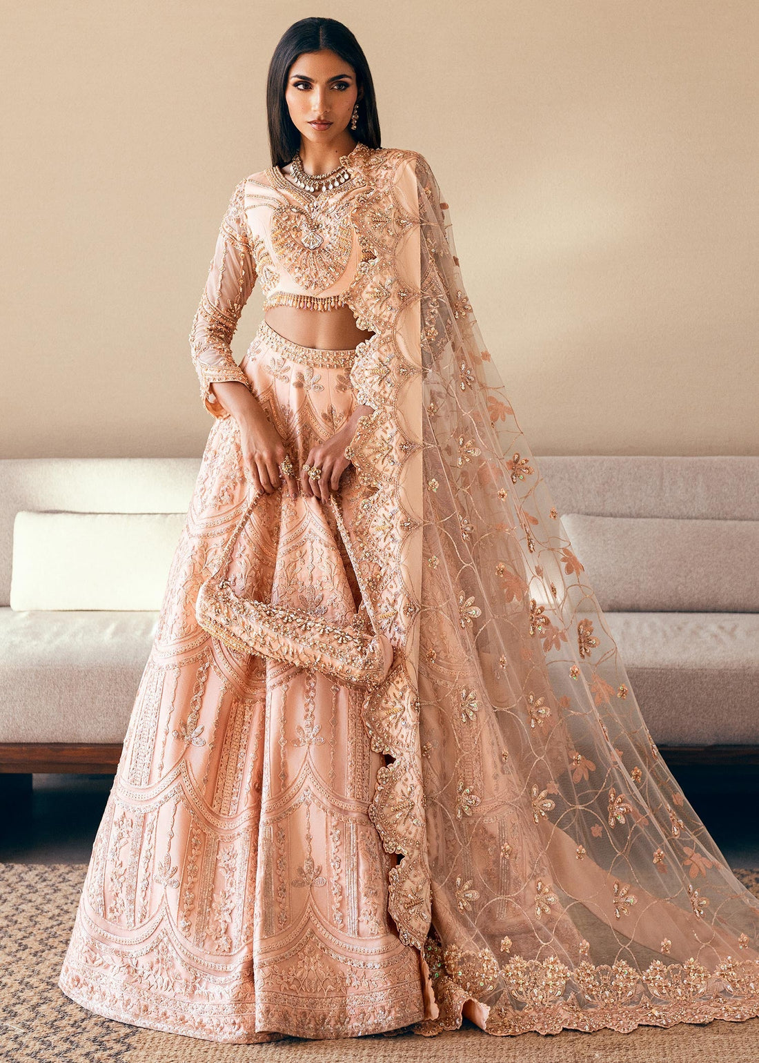 Waqas Shah | Amariage Luxury Formals | Coral Bliss -  Waqas Shah Ladies Clothes - Original Designer Dress - House of Maryam