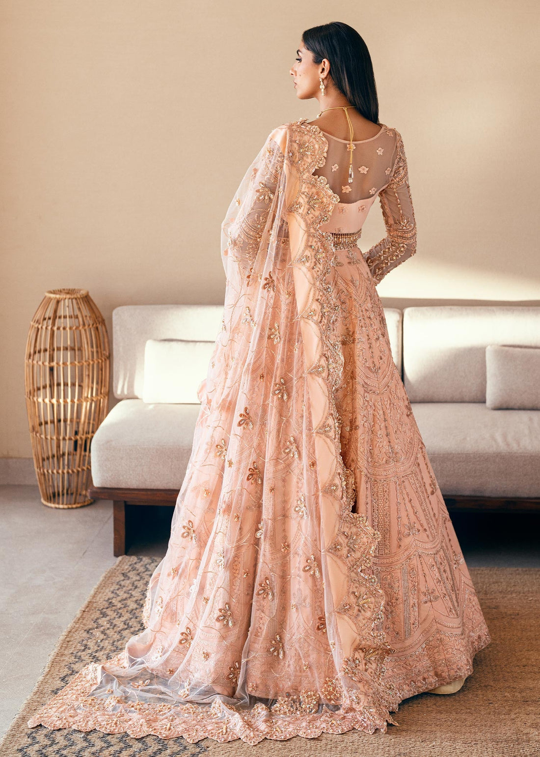 Waqas Shah | Amariage Luxury Formals | Coral Bliss -  Waqas Shah Ladies Clothes - Original Designer Dress - House of Maryam