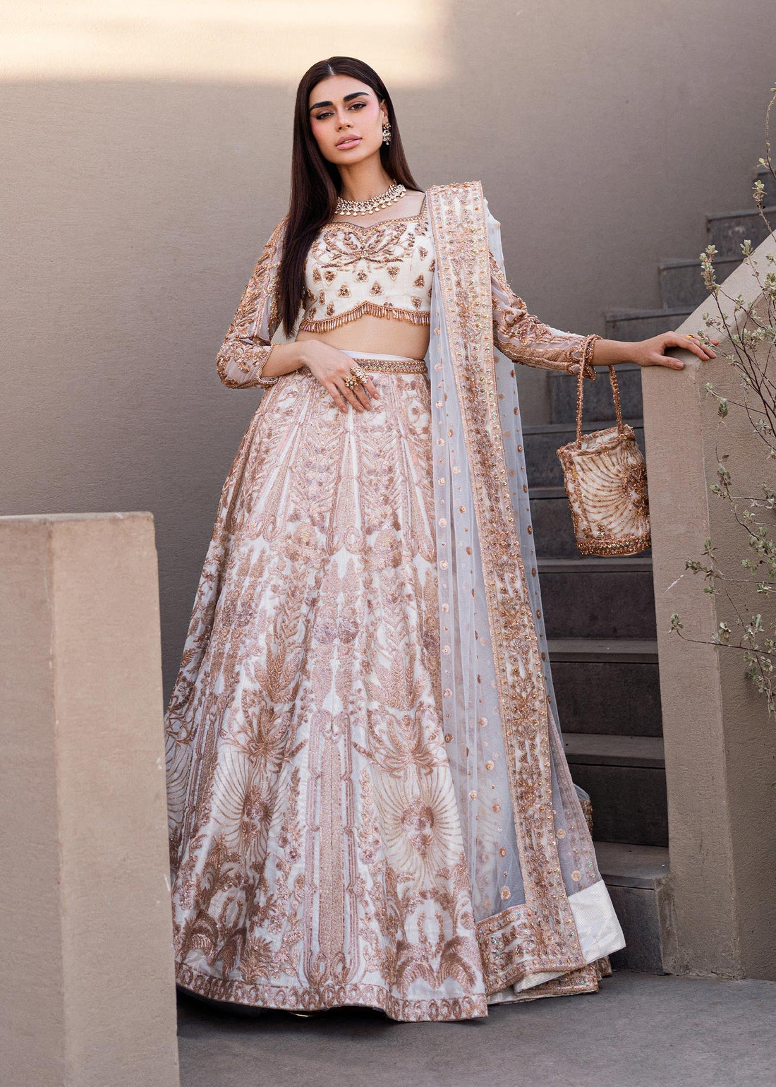 Waqas Shah | Amariage Luxury Formals | Mystic Rose -  Waqas Shah Ladies Clothes - Original Designer Dress - House of Maryam