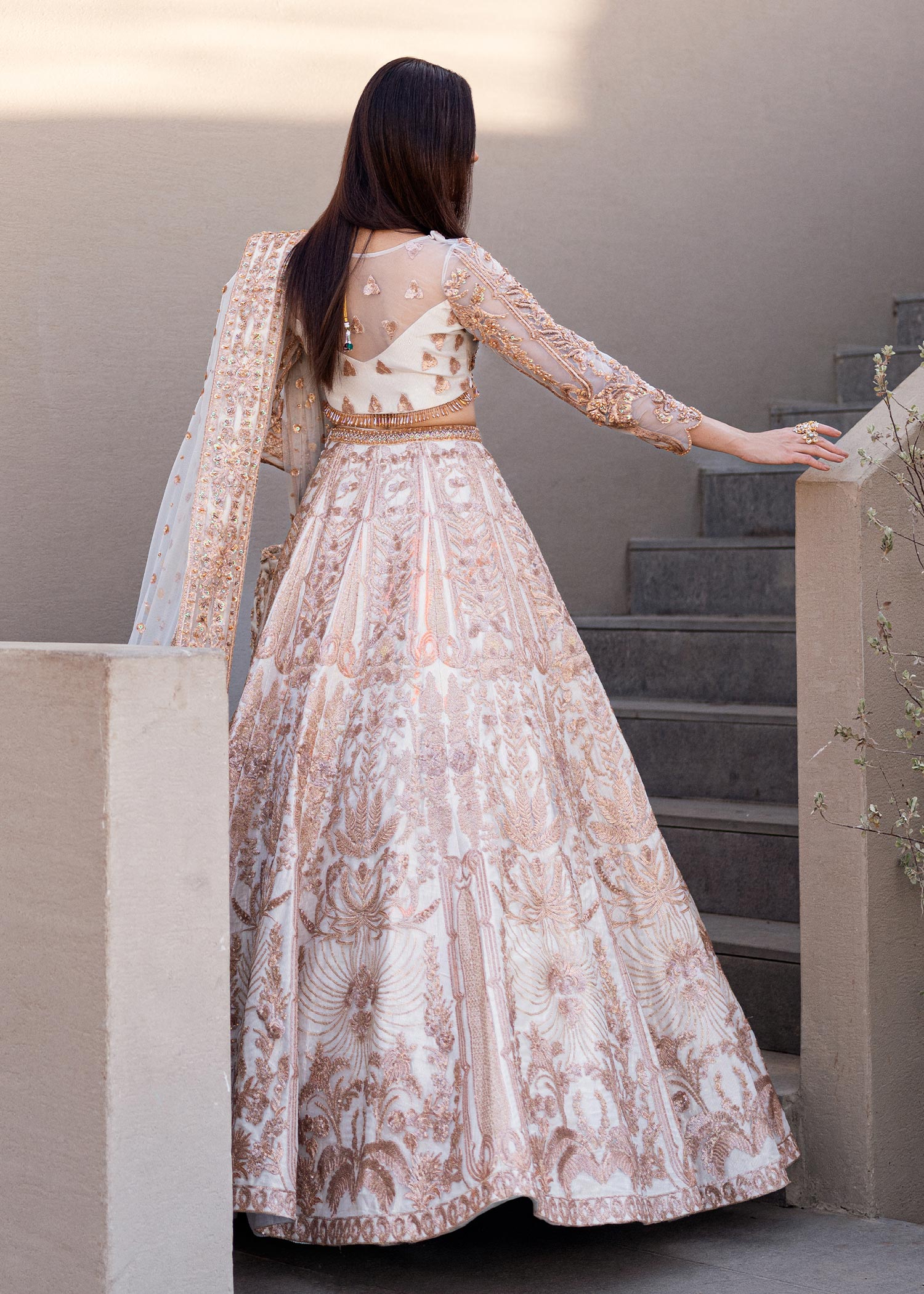 Waqas Shah | Amariage Luxury Formals | Mystic Rose -  Waqas Shah Ladies Clothes - Original Designer Dress - House of Maryam