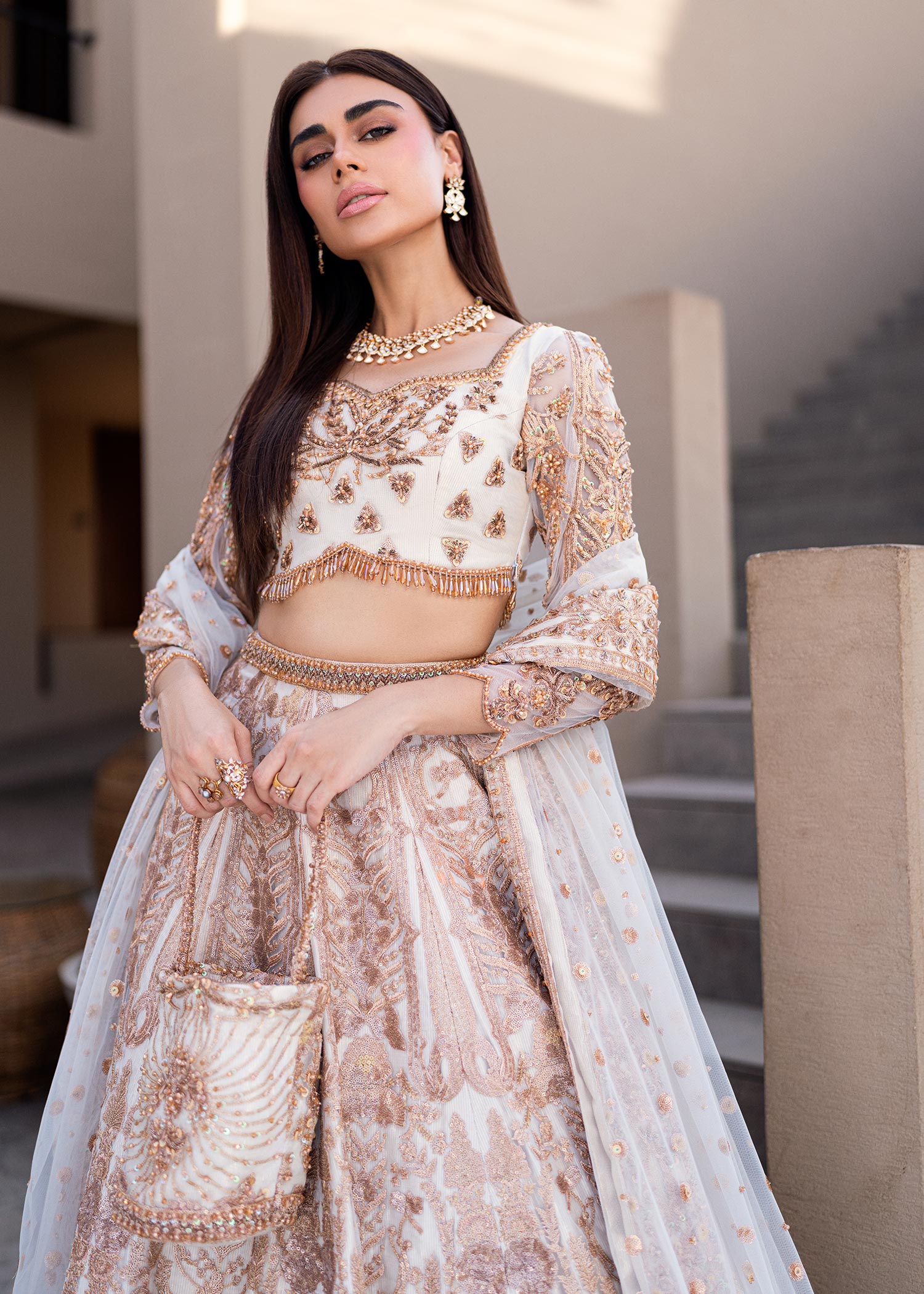 Waqas Shah | Amariage Luxury Formals | Mystic Rose -  Waqas Shah Ladies Clothes - Original Designer Dress - House of Maryam